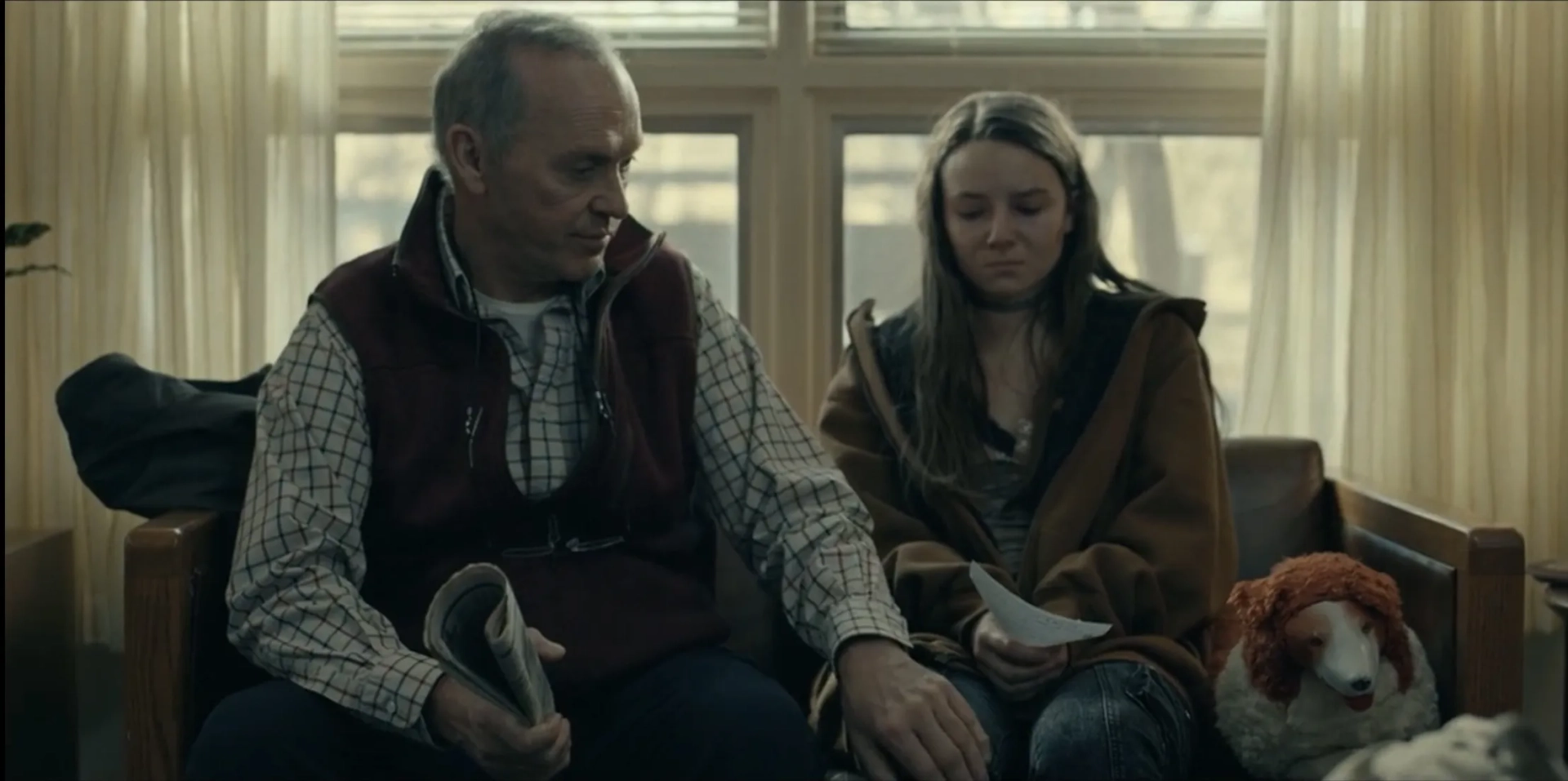 Alayna Hester and Michael Keaton in Dopesick