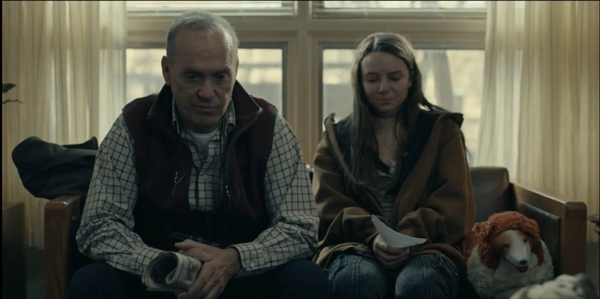 Alayna Hester and Michael Keaton in Dopesick