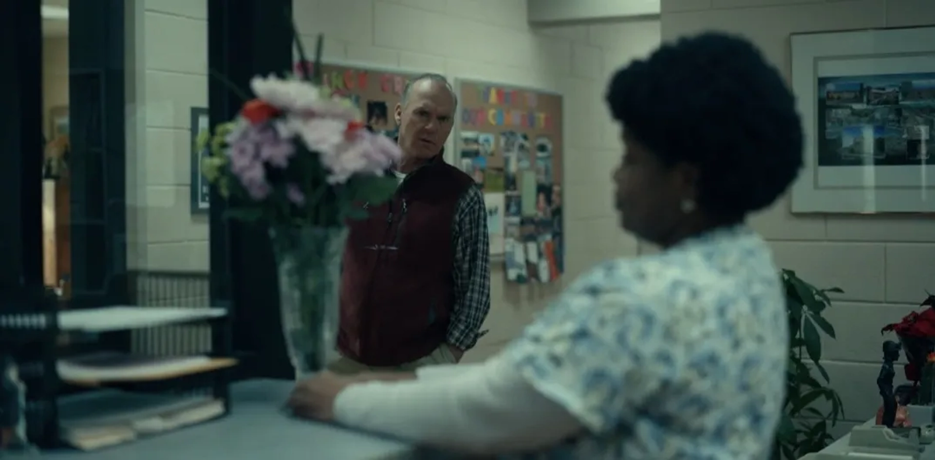 Michael Keaton and Arischa Conner in Dopesick: The 5th Vital Sign (2021)