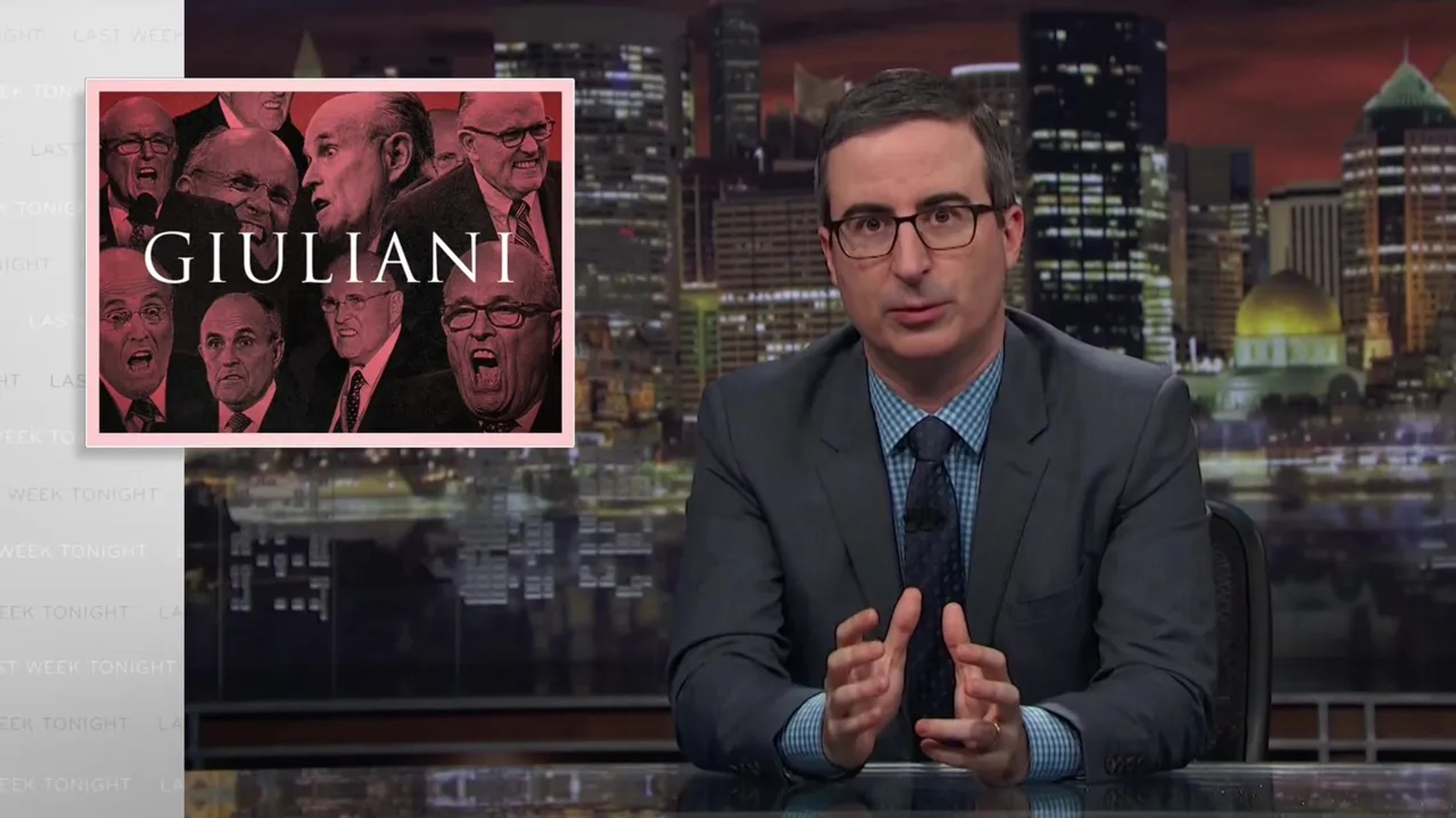 Rudy Giuliani and John Oliver in Last Week Tonight with John Oliver (2014)