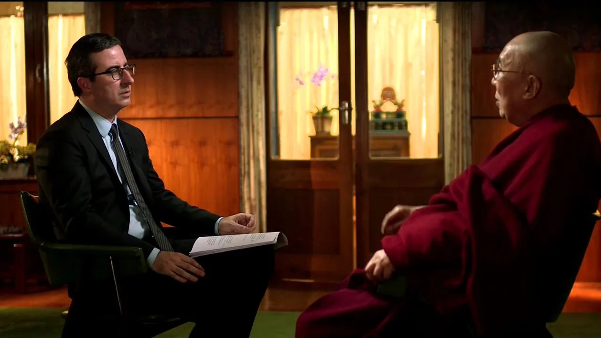 The Dalai Lama and John Oliver in Last Week Tonight with John Oliver (2014)