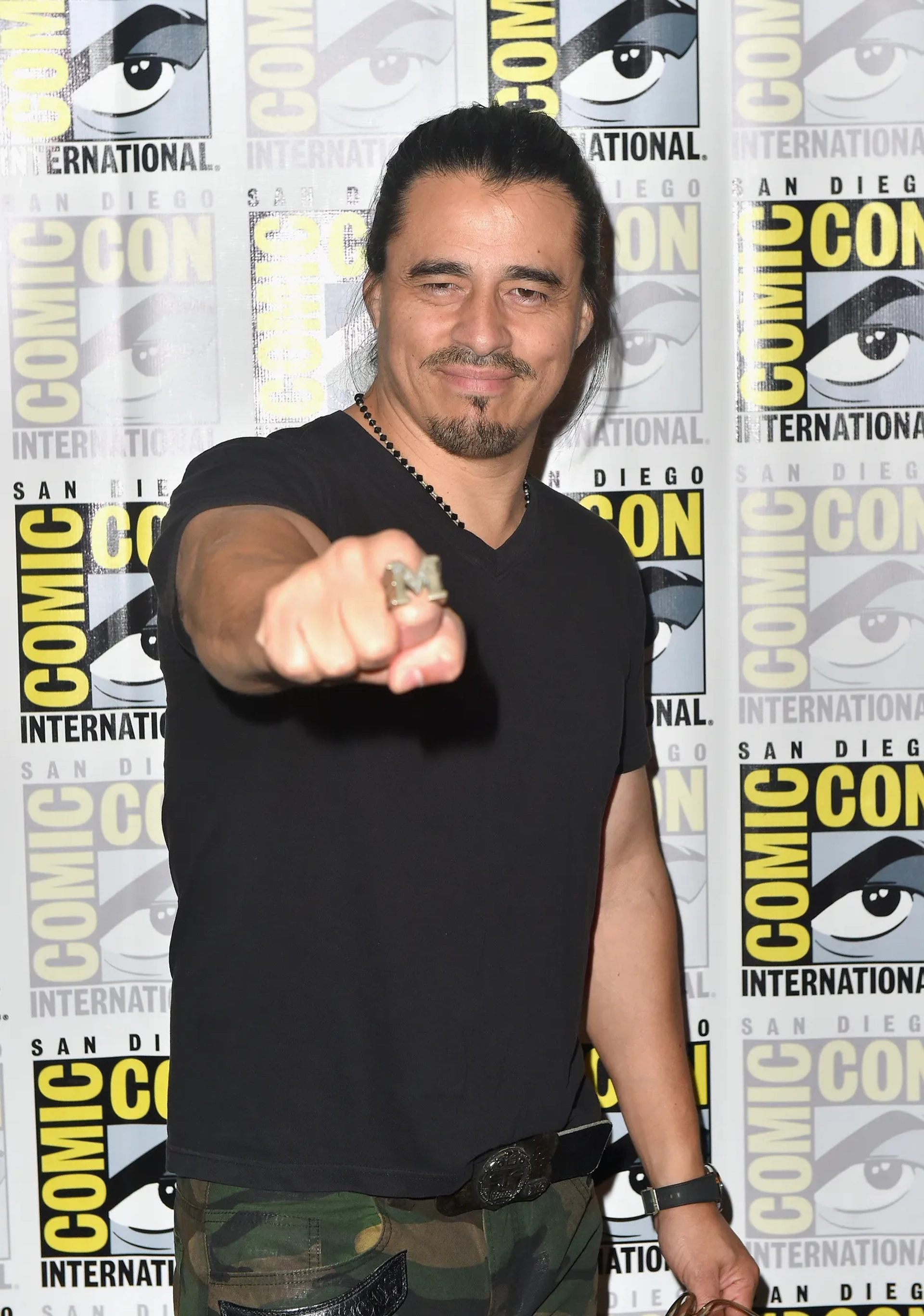 Antonio Jaramillo at an event for Mayans M.C. (2018)