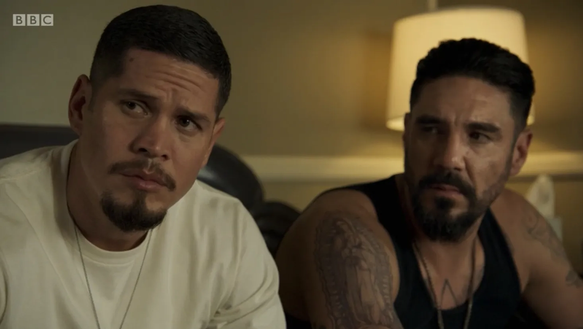 JD Pardo and Clayton Cardenas in Mayans M.C.: Hunahpu (2019)