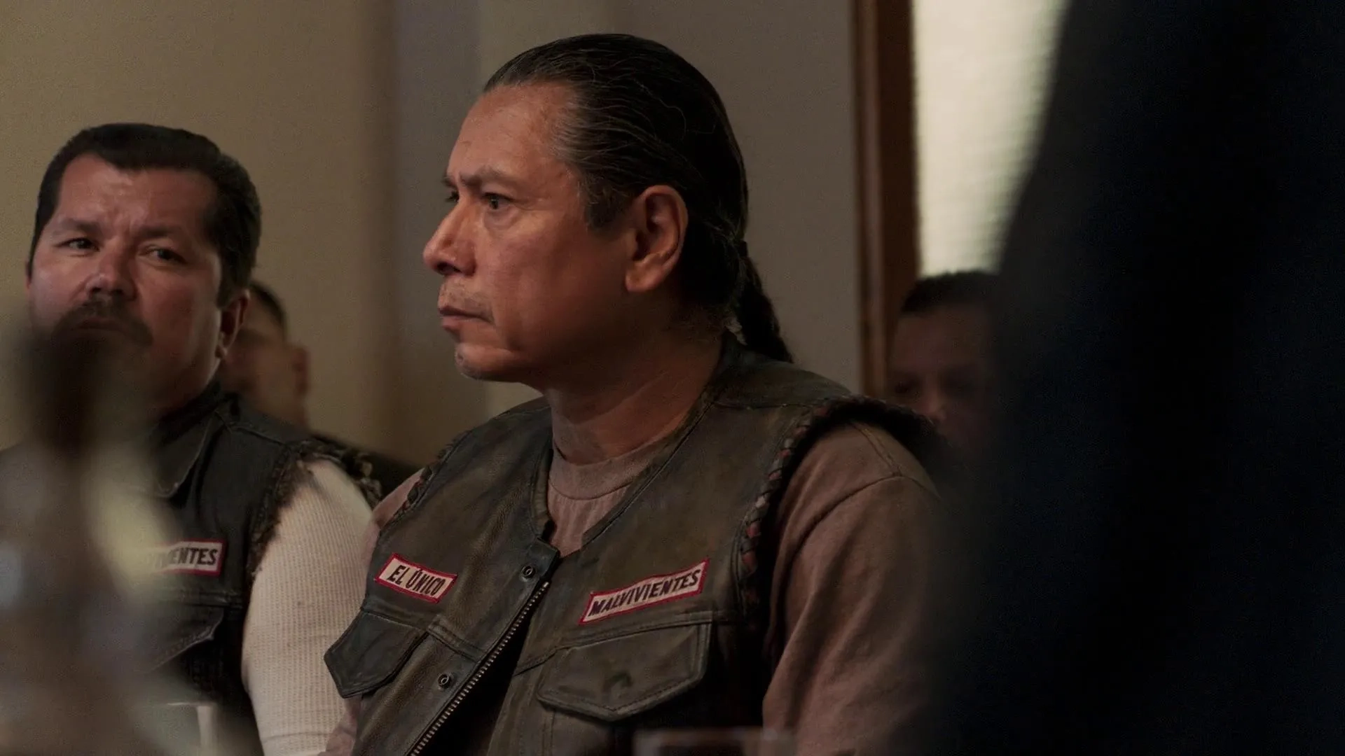 Gregory Cruz, J. Anthony Pena, and Bryan Rubio in Mayans M.C.: Kukulkan (2019)