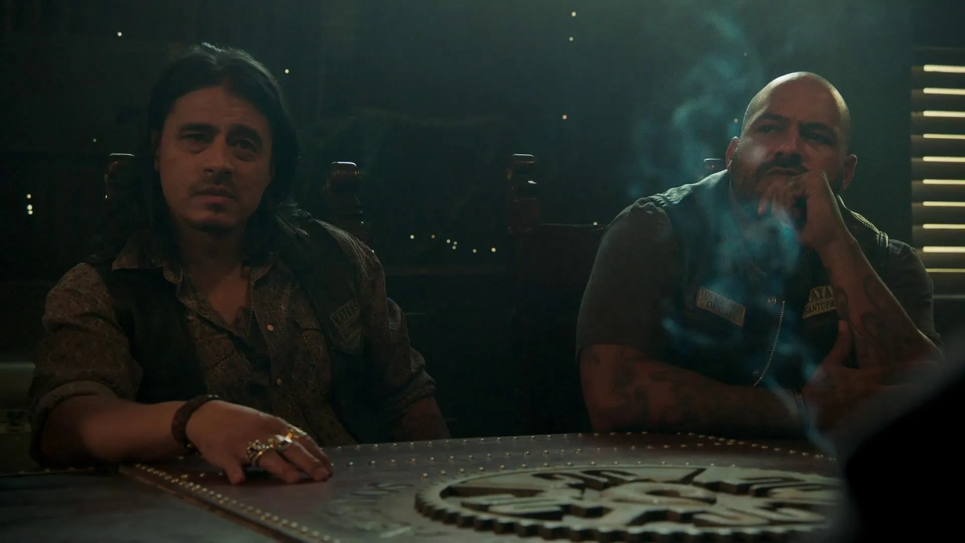 Antonio Jaramillo and Vincent Vargas in Mayans M.C.: Tohil (2019)