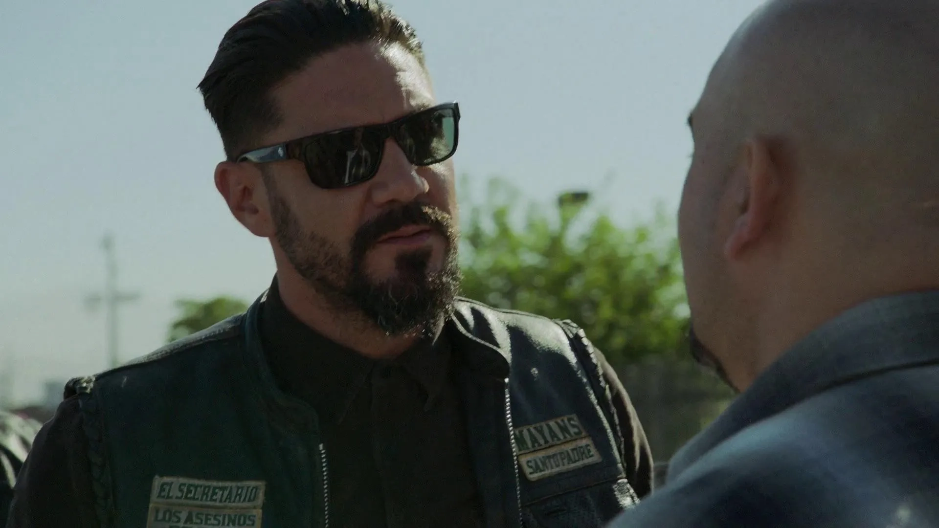 Noel Gugliemi and Clayton Cardenas in Mayans M.C.: Tohil (2019)