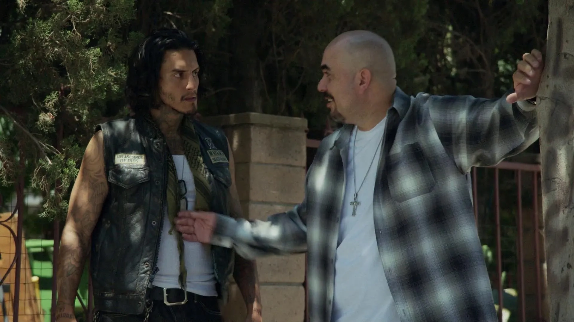 Noel Gugliemi and Richard Cabral in Mayans M.C.: Tohil (2019)