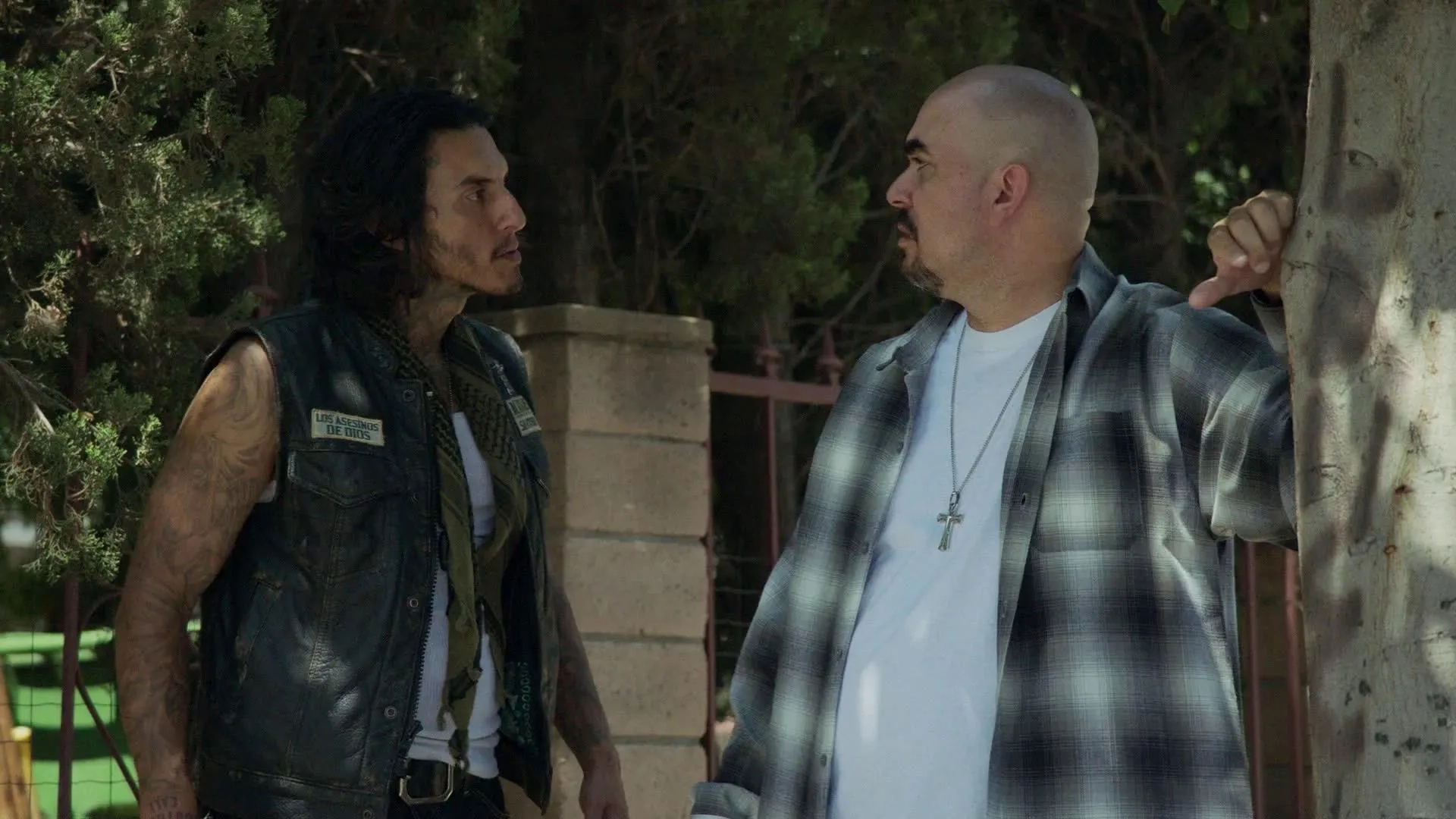 Noel Gugliemi and Richard Cabral in Mayans M.C.: Tohil (2019)