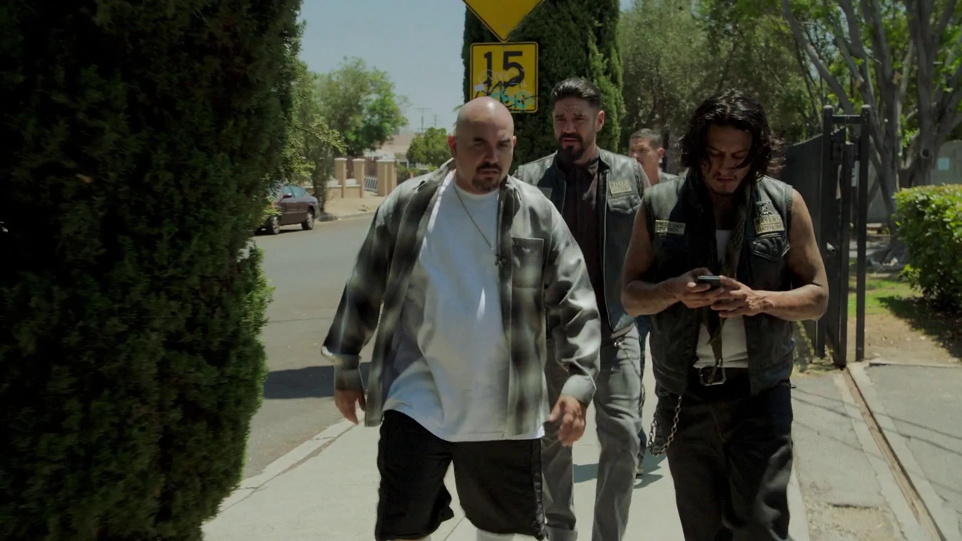 Noel Gugliemi, JD Pardo, Richard Cabral, and Clayton Cardenas in Mayans M.C.: Tohil (2019)