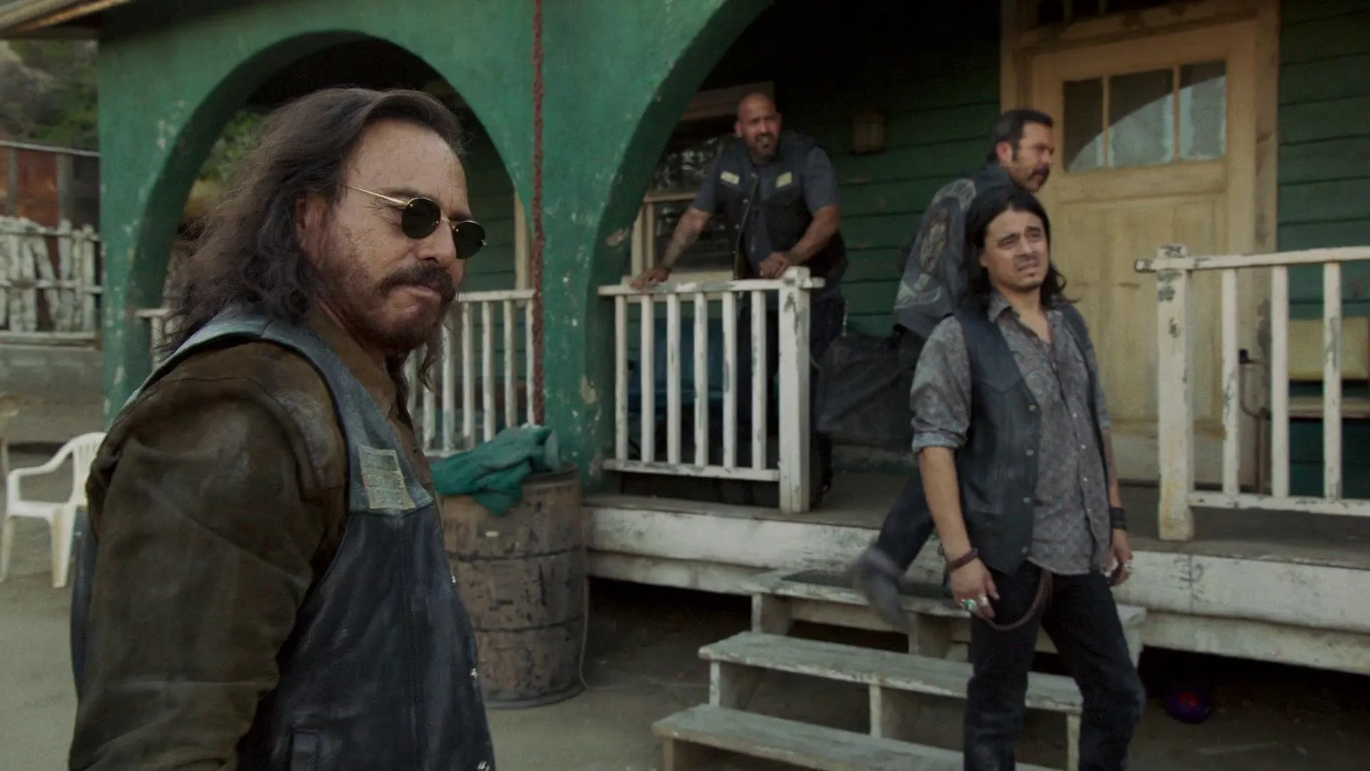 Michael Irby, Antonio Jaramillo, Raoul Max Trujillo, and Vincent Vargas in Mayans M.C.: Tohil (2019)