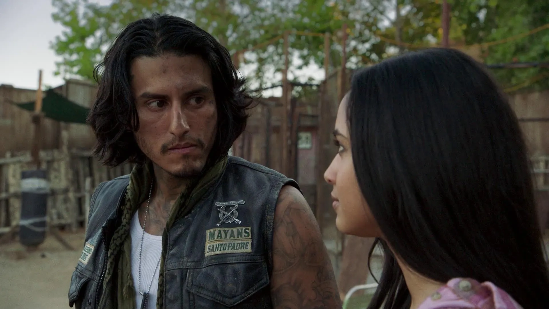 Richard Cabral and Emily Tosta in Mayans M.C.: Tohil (2019)