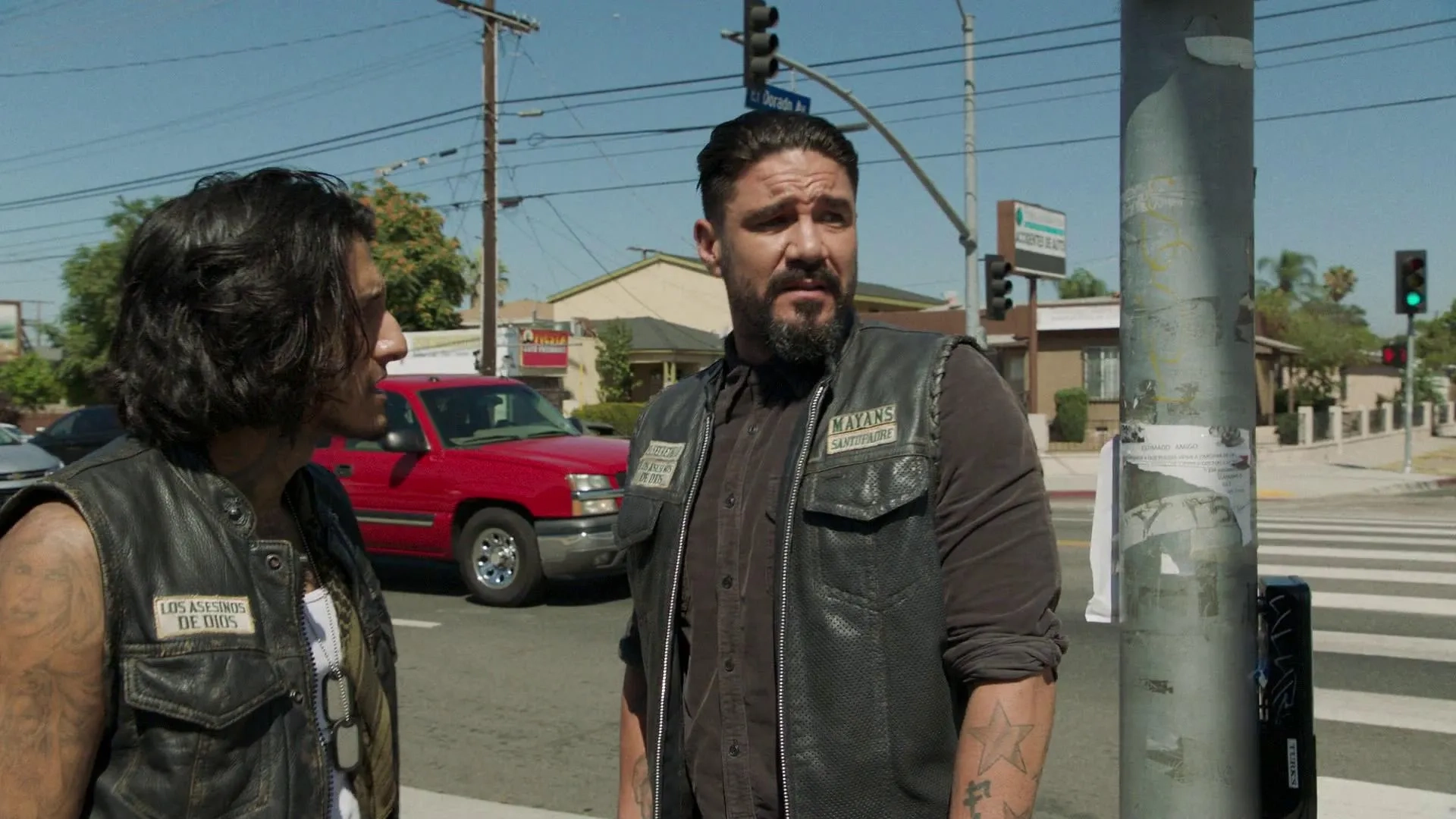 Richard Cabral and Clayton Cardenas in Mayans M.C.: Tohil (2019)