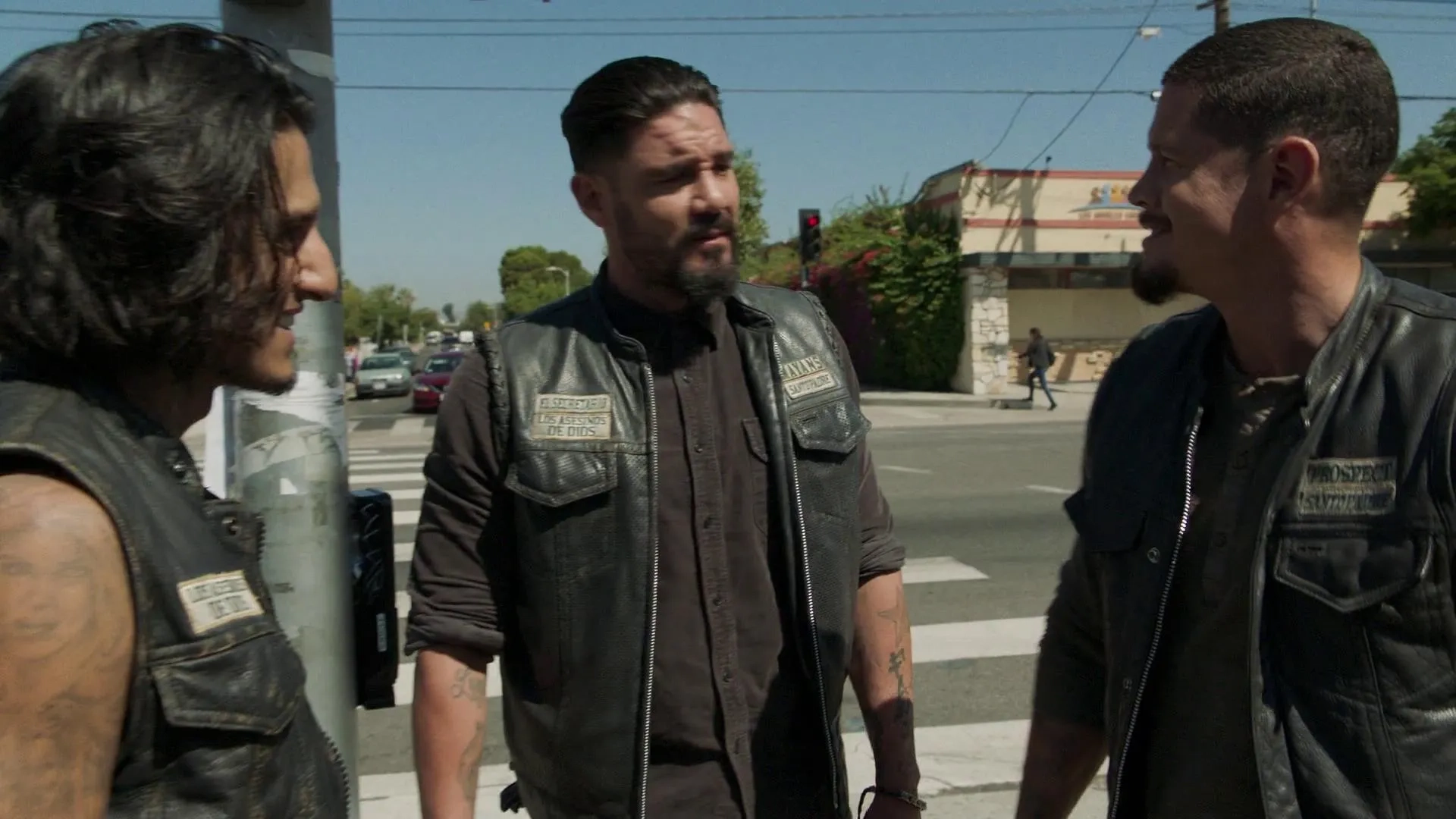 JD Pardo, Richard Cabral, and Clayton Cardenas in Mayans M.C.: Tohil (2019)