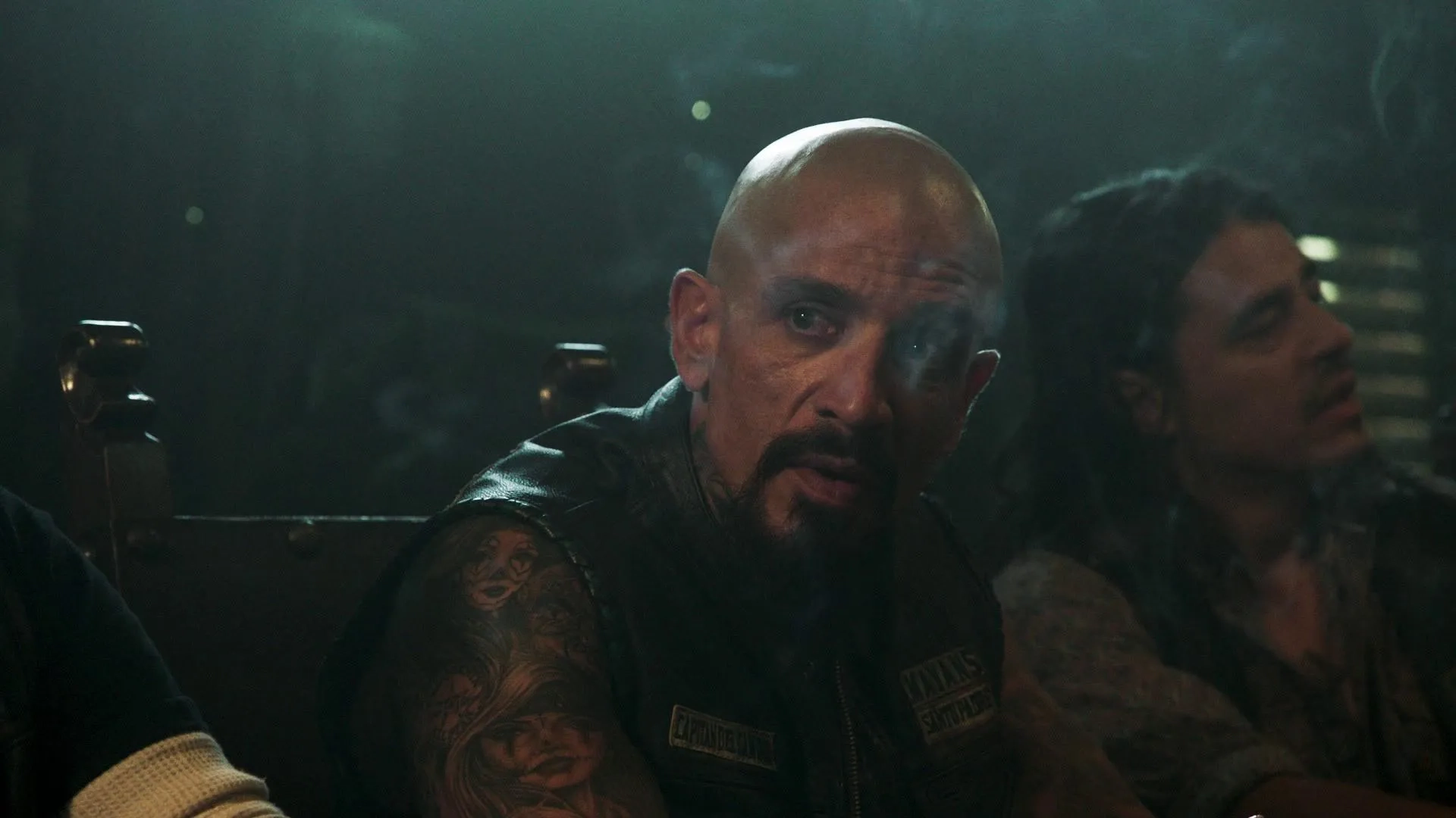 Antonio Jaramillo and Joseph Raymond Lucero in Mayans M.C.: Tohil (2019)