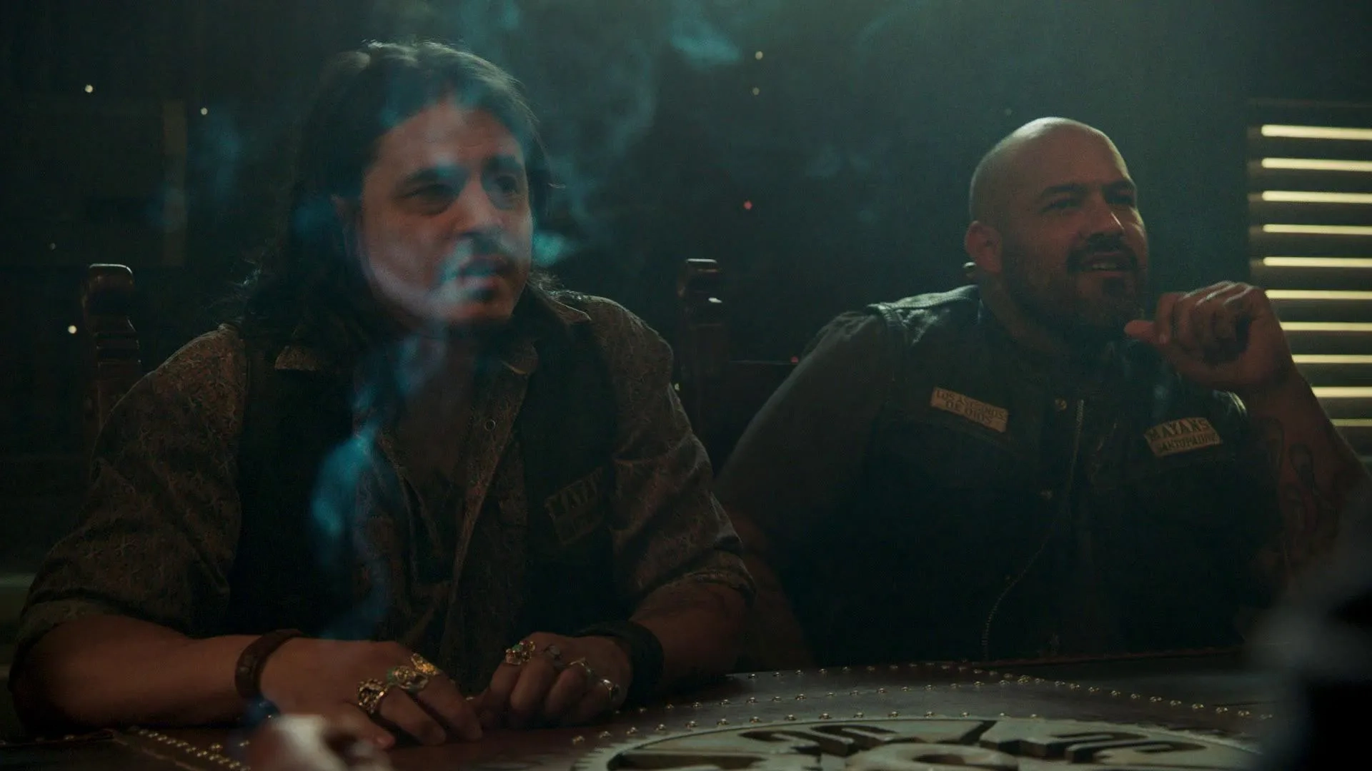 Antonio Jaramillo and Vincent Vargas in Mayans M.C.: Tohil (2019)