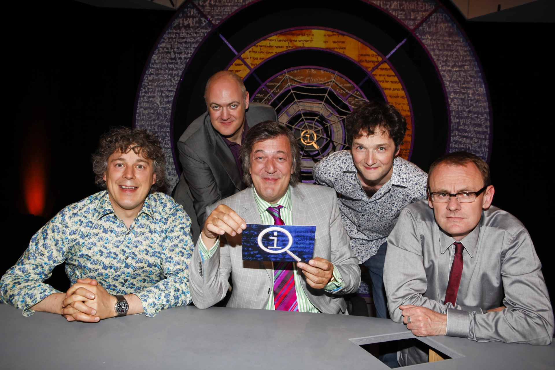 Stephen Fry, Alan Davies, Sean Lock, Chris Addison, and Dara O Briain in QI (2003)