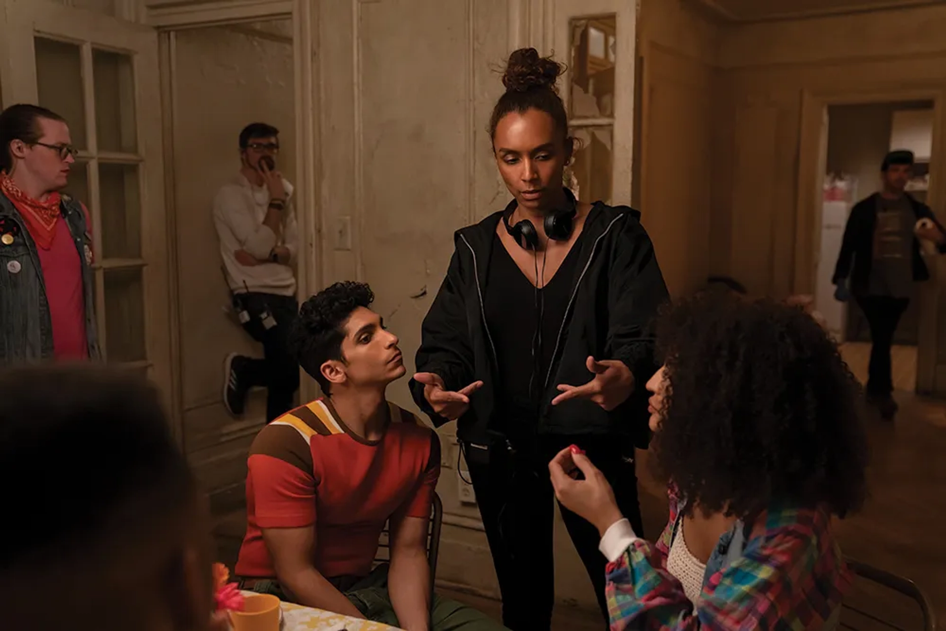 Janet Mock directing Angel Bismark Curiel & Indya Moore, 2019