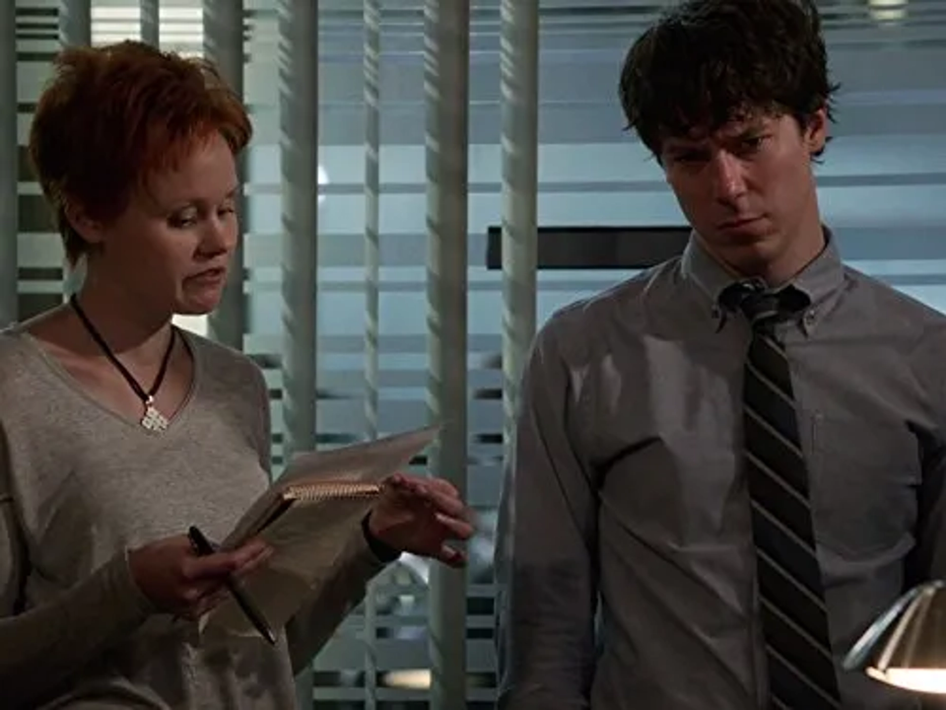 John Gallagher Jr. and Alison Pill in The Newsroom (2012)