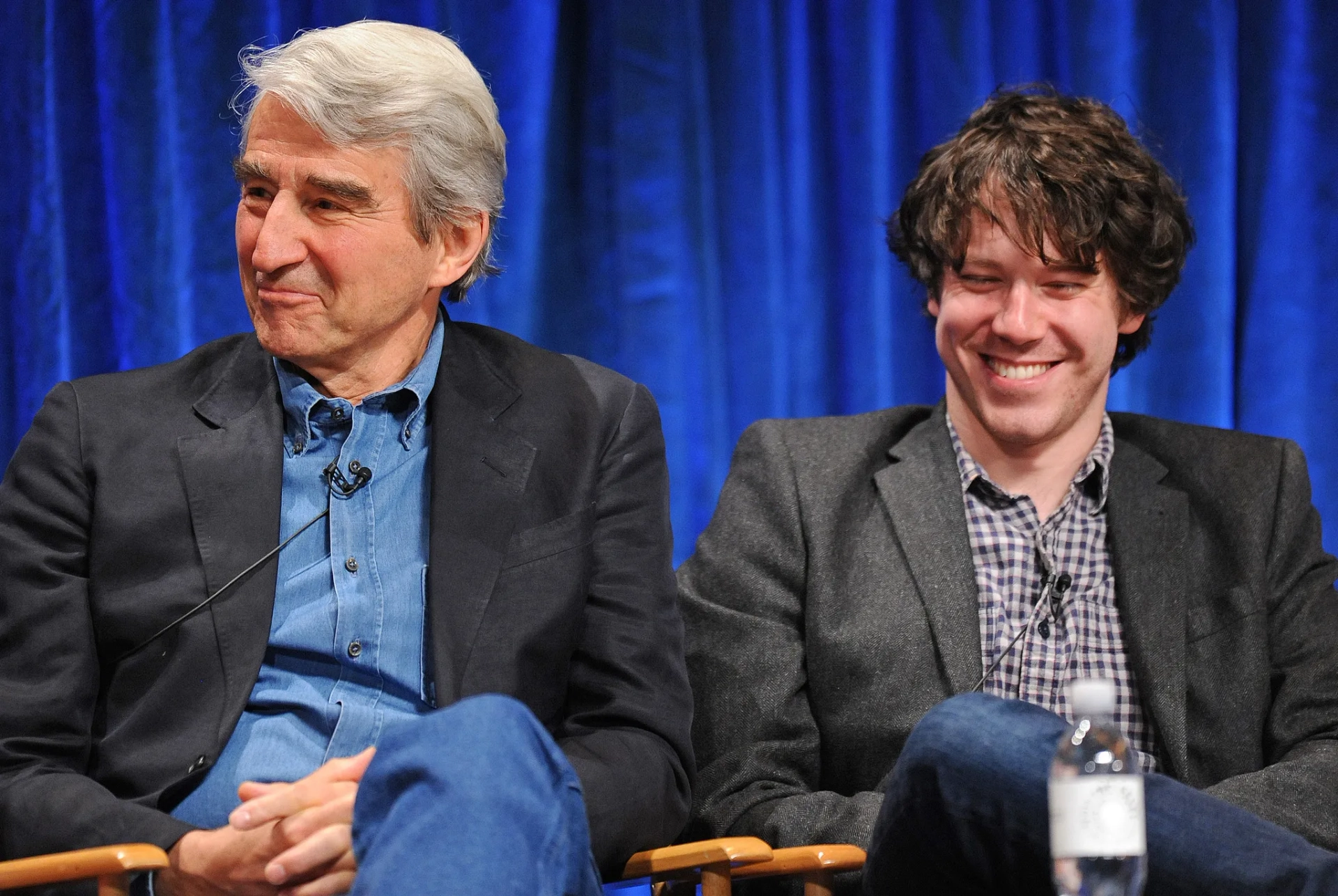 Sam Waterston and John Gallagher Jr. at an event for The Newsroom (2012)