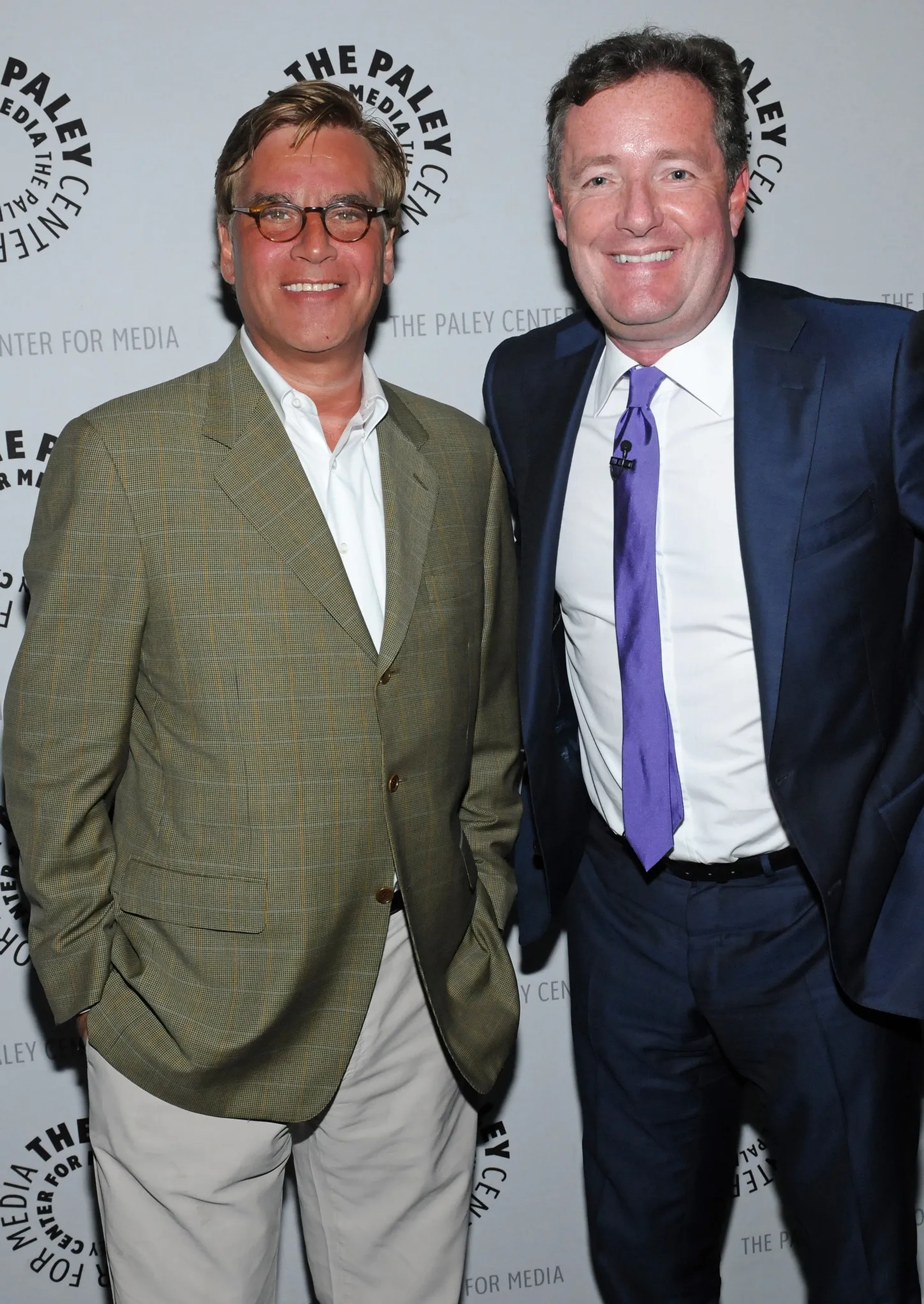 Piers Morgan and Aaron Sorkin at an event for The Newsroom (2012)