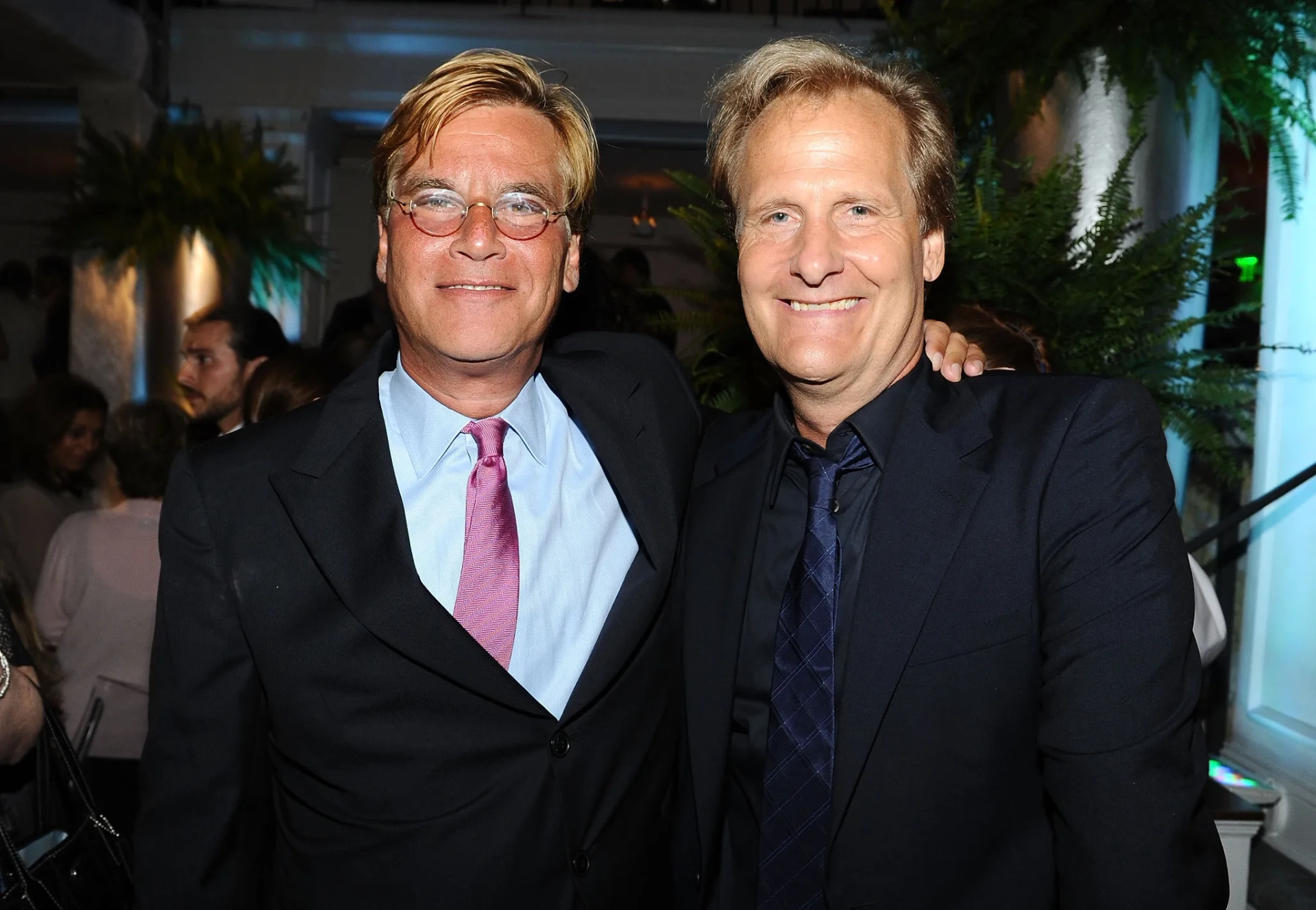 Jeff Daniels and Aaron Sorkin at an event for The Newsroom (2012)