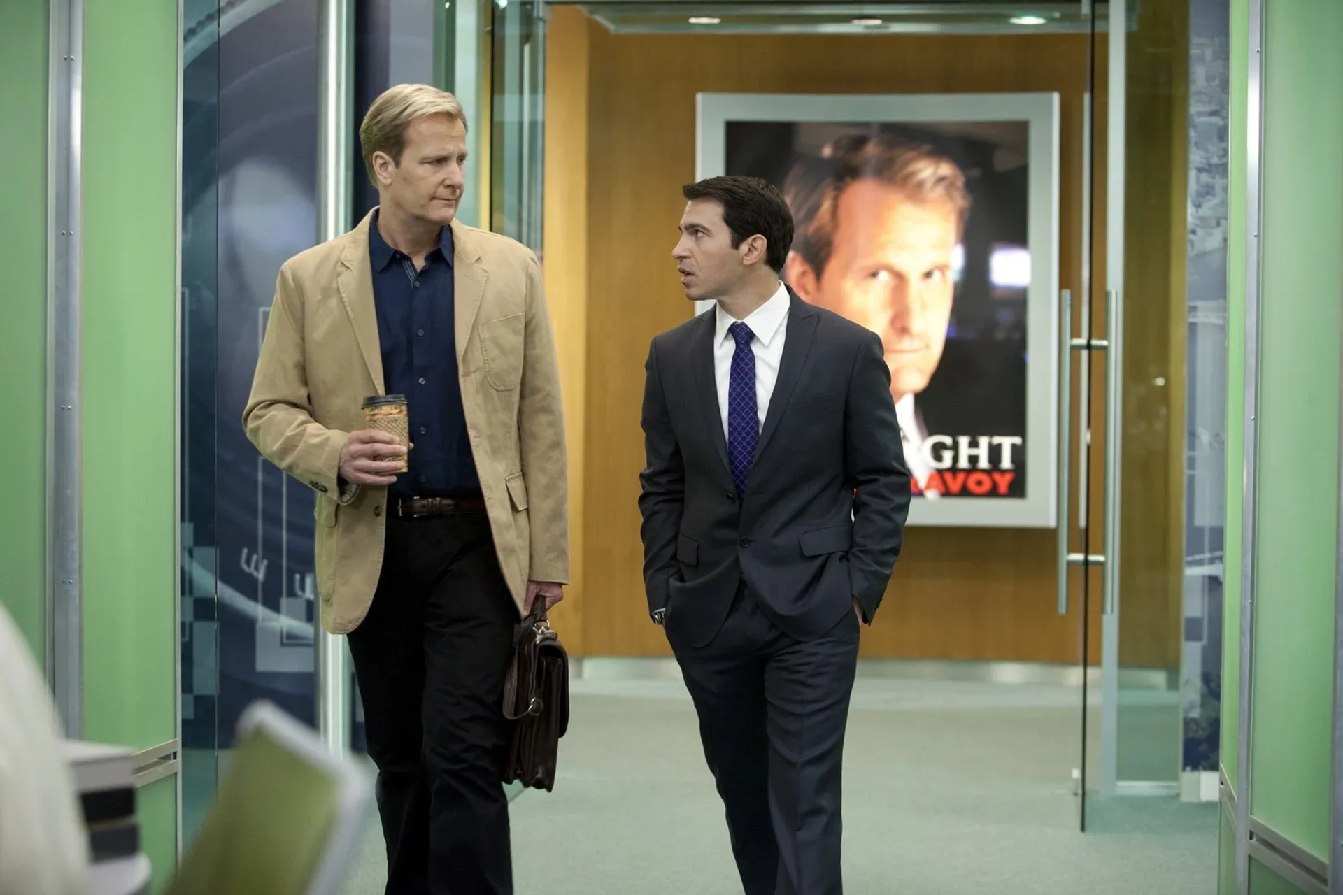 Jeff Daniels and Chris Messina in The Newsroom (2012)