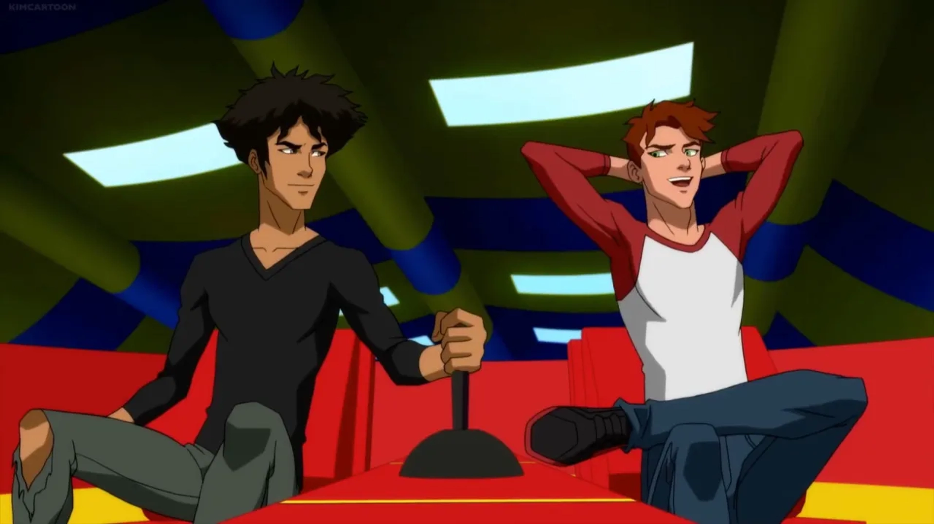 Jason Marsden and Freddy Rodríguez in Young Justice (2010)