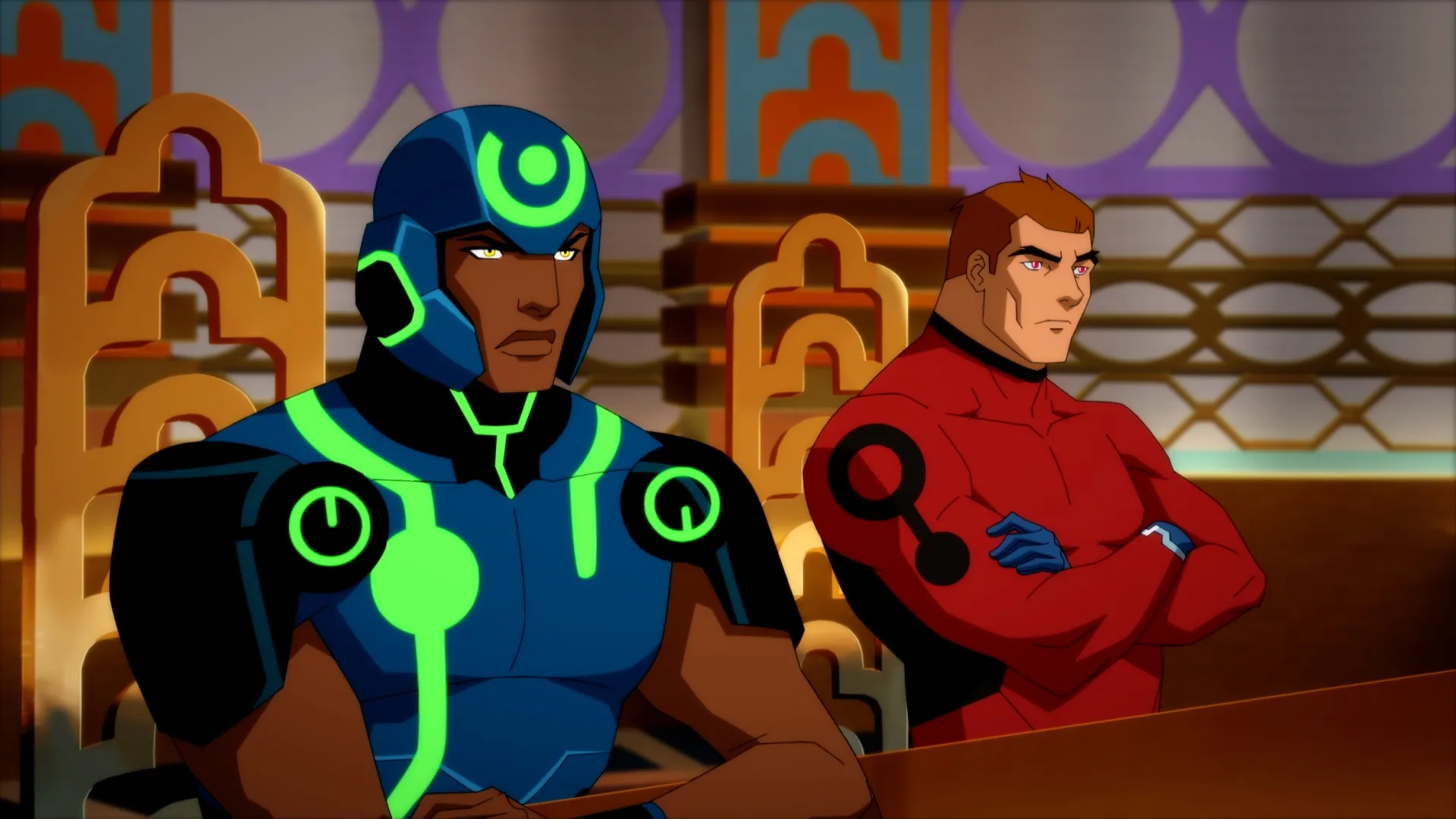 Ben Diskin and Kevin Michael Richardson in Young Justice: Encounter Upon the Razor's Edge! (2022)