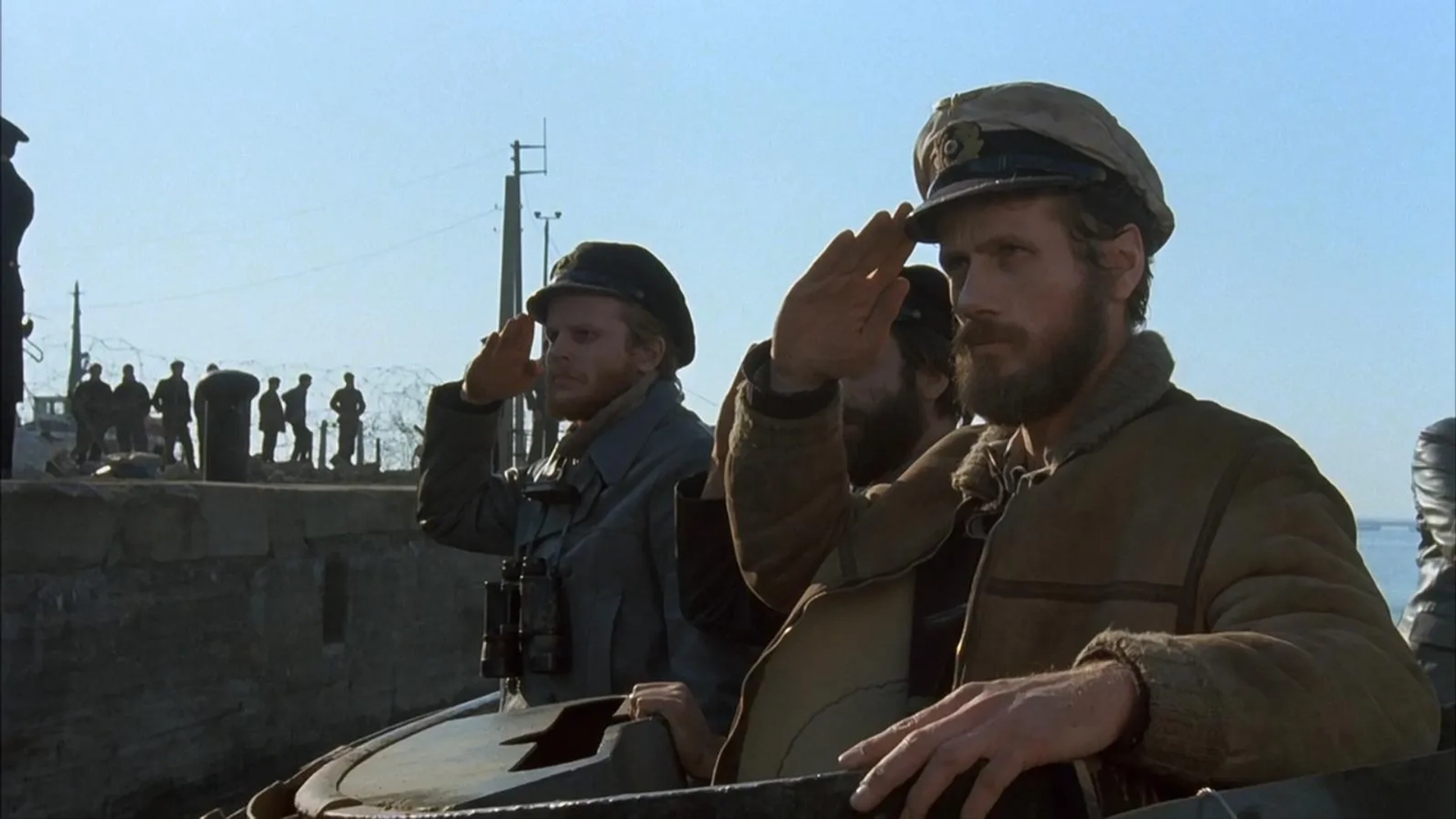 Jürgen Prochnow, Herbert Grönemeyer, and Klaus Wennemann in Das Boot (1985)