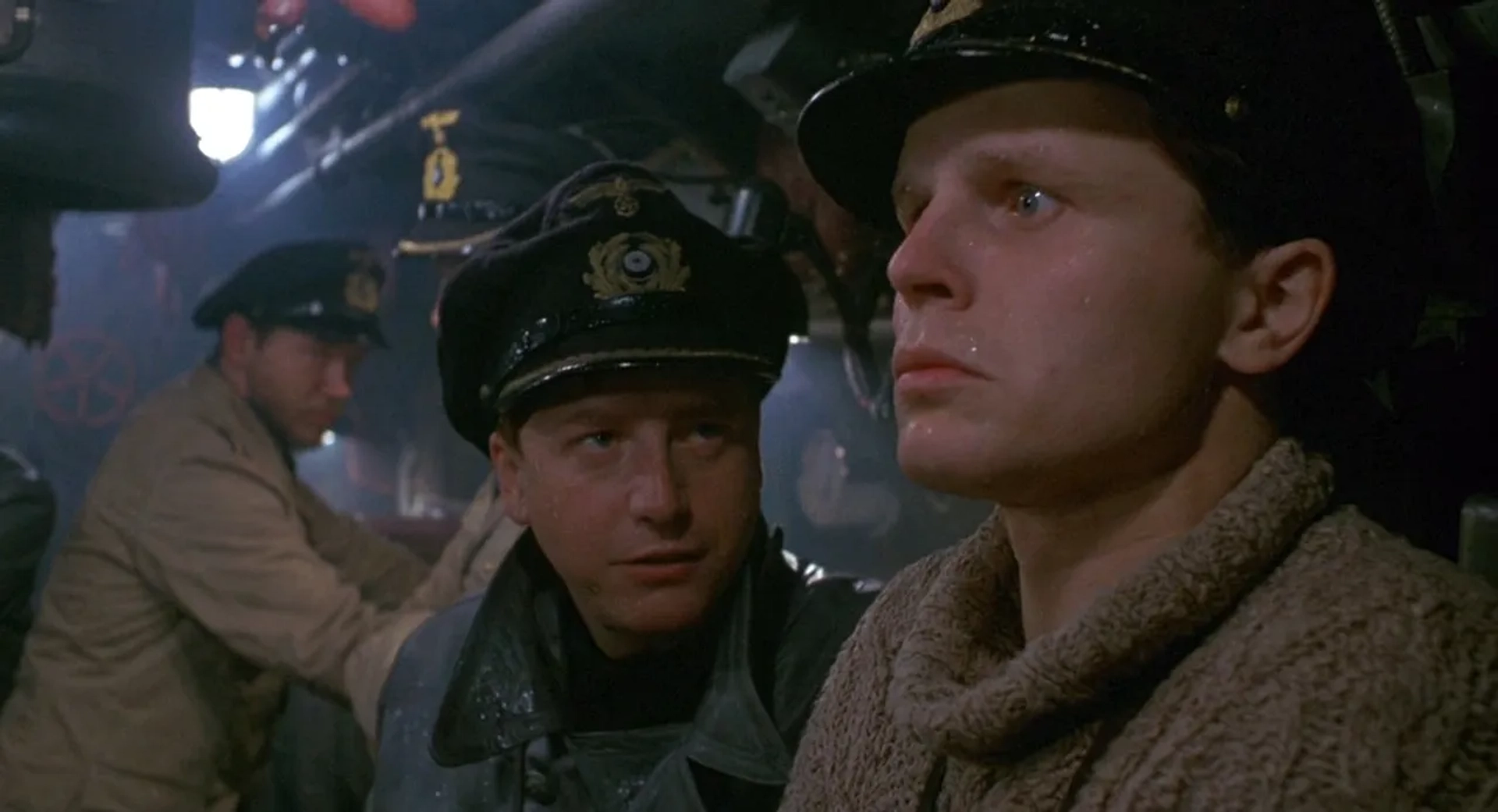 Herbert Grönemeyer, Martin Semmelrogge, and Bernd Tauber in Das Boot (1985)