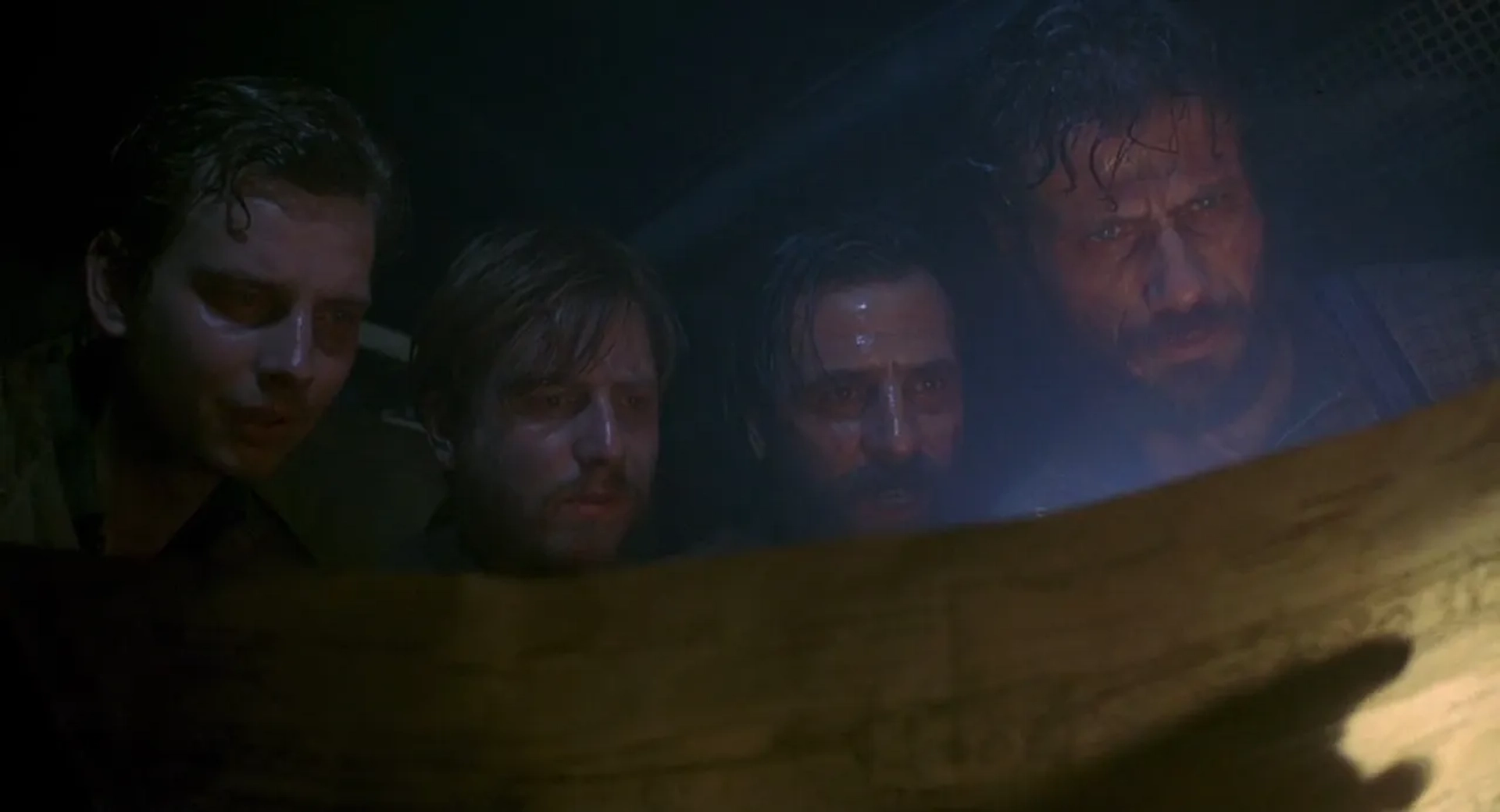 Jürgen Prochnow, Hubertus Bengsch, Bernd Tauber, and Klaus Wennemann in Das Boot (1985)