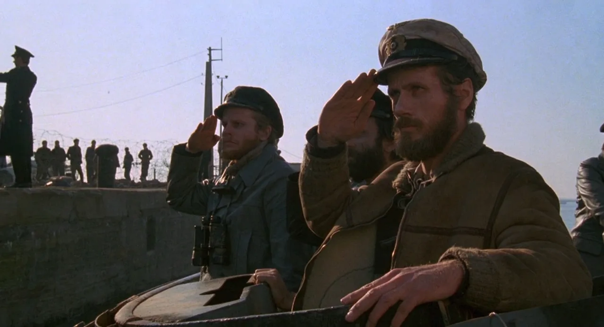 Jürgen Prochnow, Herbert Grönemeyer, and Klaus Wennemann in Das Boot (1985)