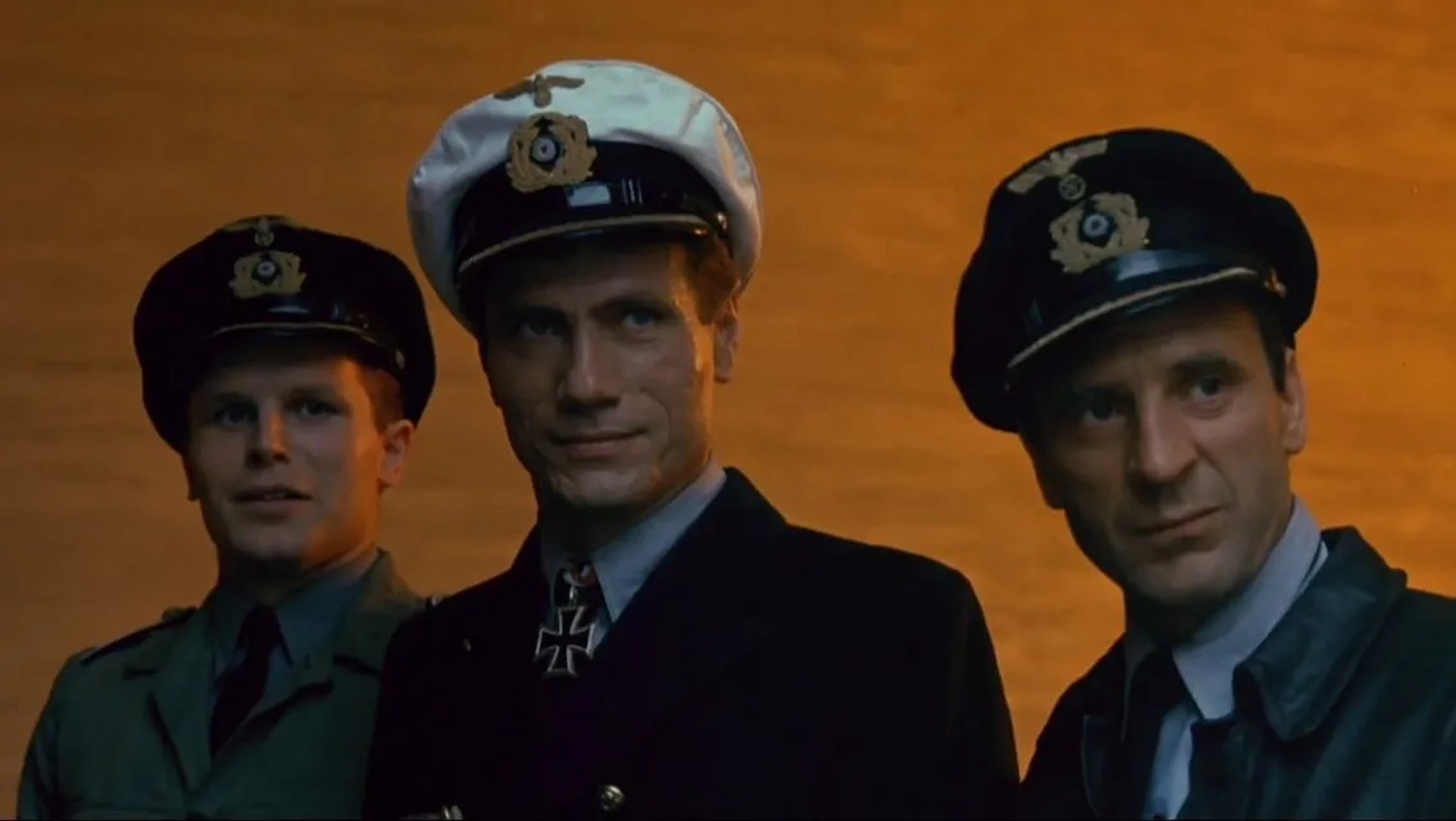 Jürgen Prochnow, Herbert Grönemeyer, and Klaus Wennemann in Das Boot (1985)