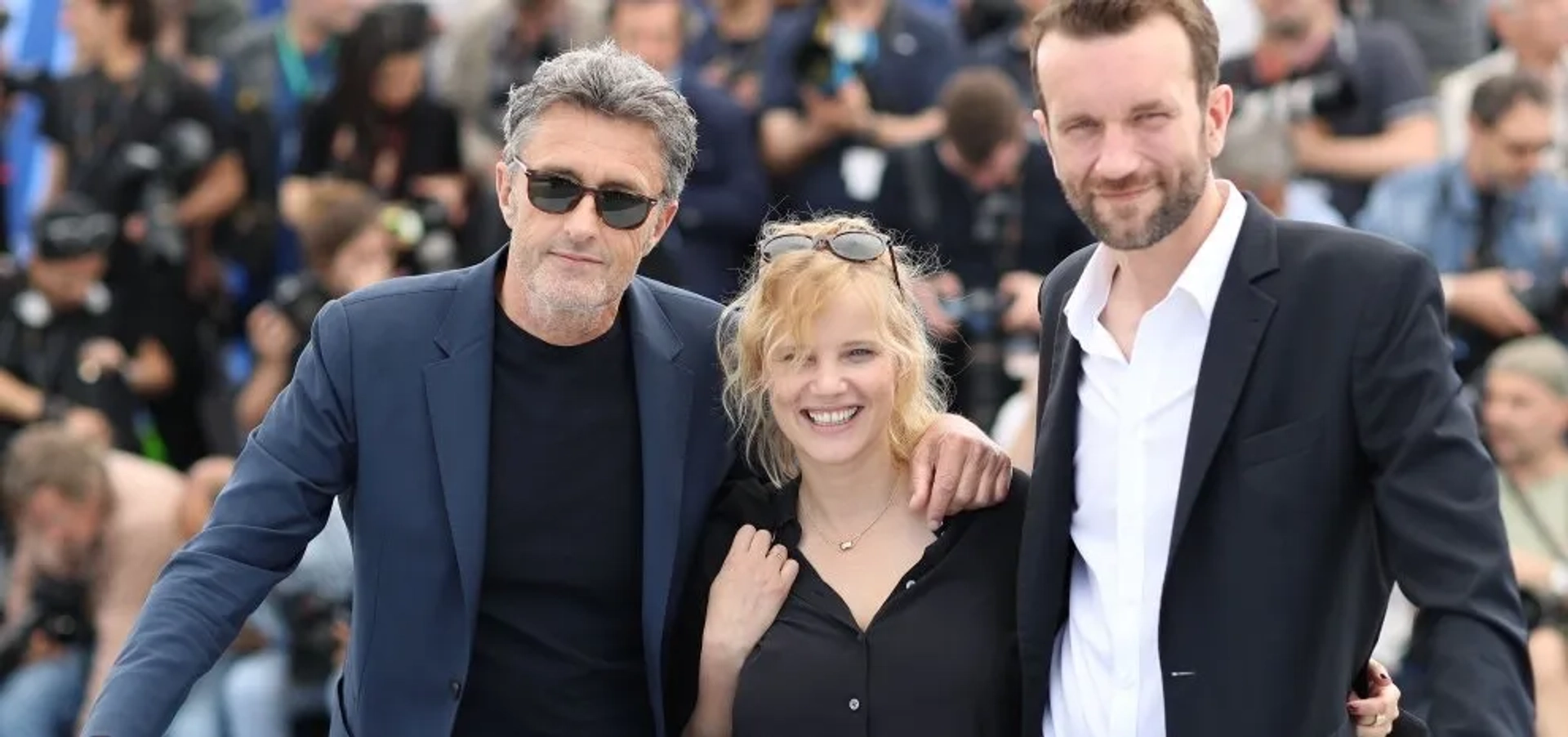 Pawel Pawlikowski, Tomasz Kot, and Joanna Kulig at an event for Cold War (2018)