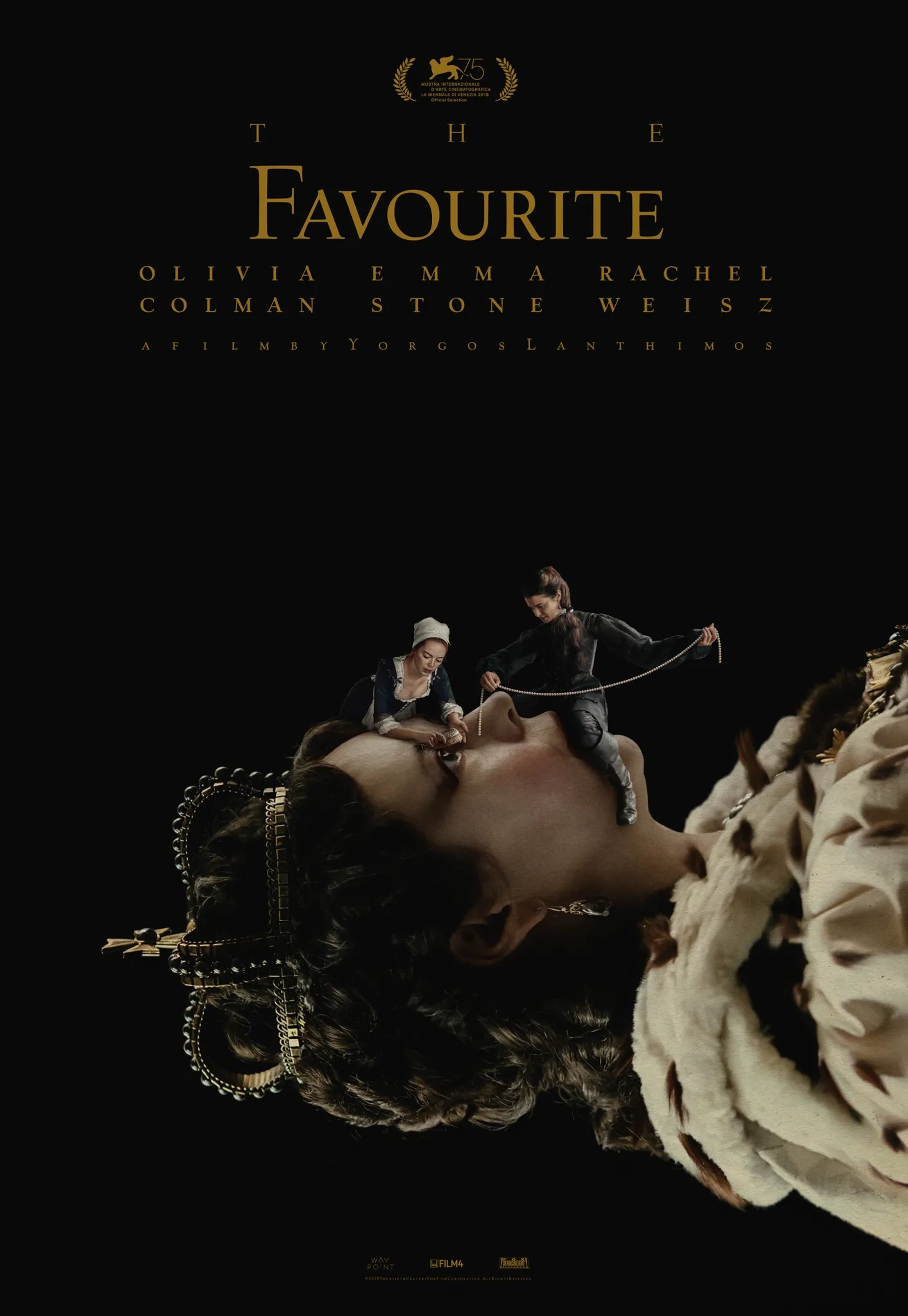 Rachel Weisz, Emma Stone, and Olivia Colman in The Favourite (2018)