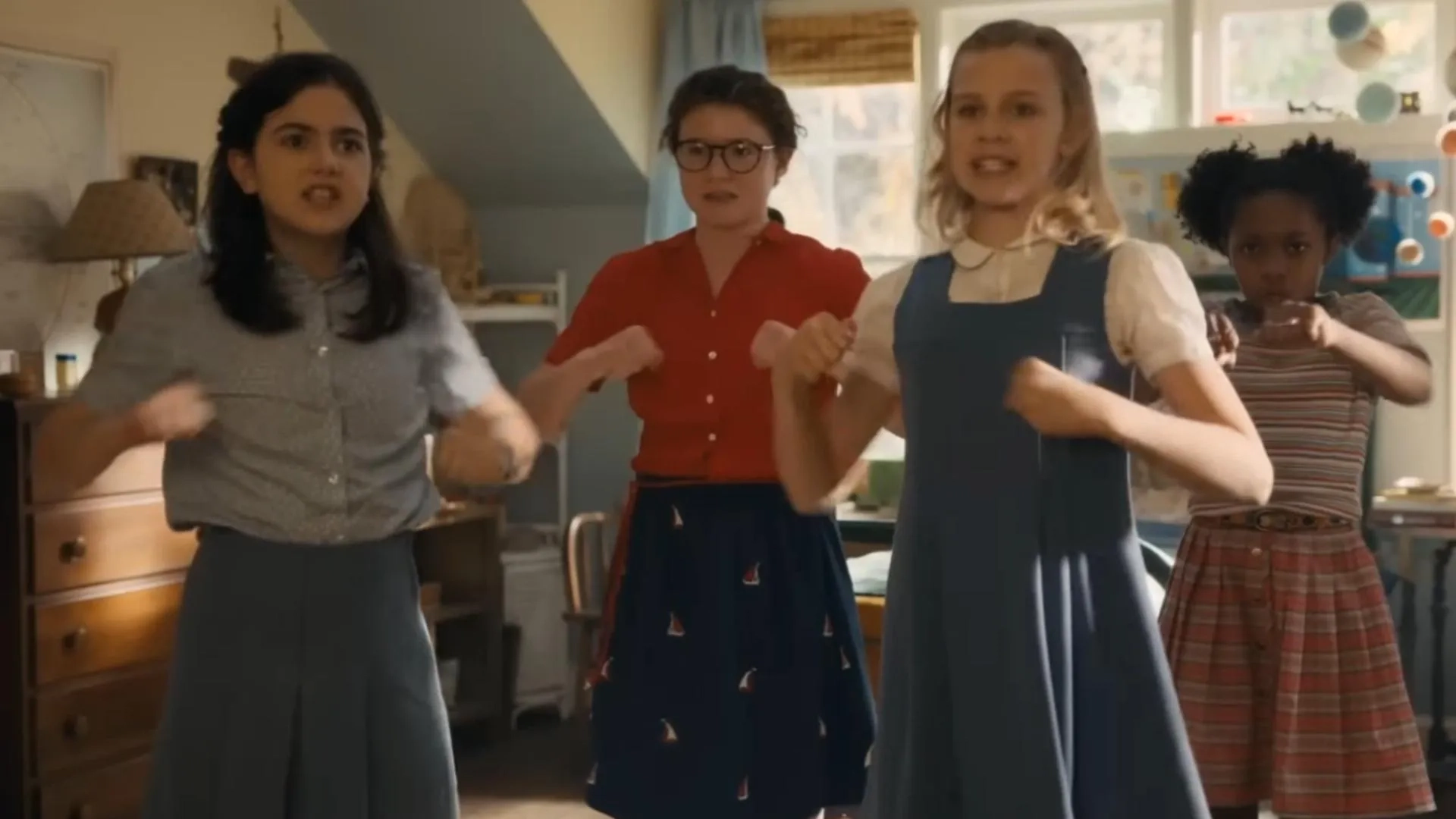 Katherine Mallen Kupferer, Amari Alexis Price, Abby Ryder Fortson, and Elle Graham in Are You There God? It's Me, Margaret. (2023)