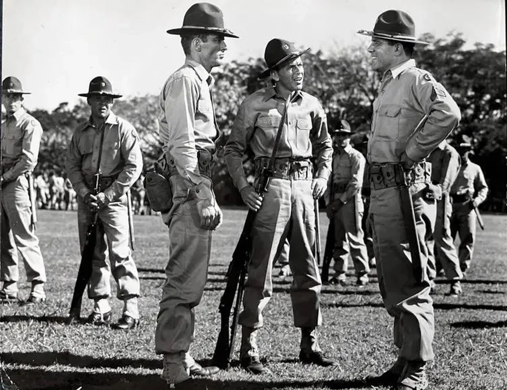 Burt Lancaster, Frank Sinatra, and Montgomery Clift in From Here to Eternity (1953)