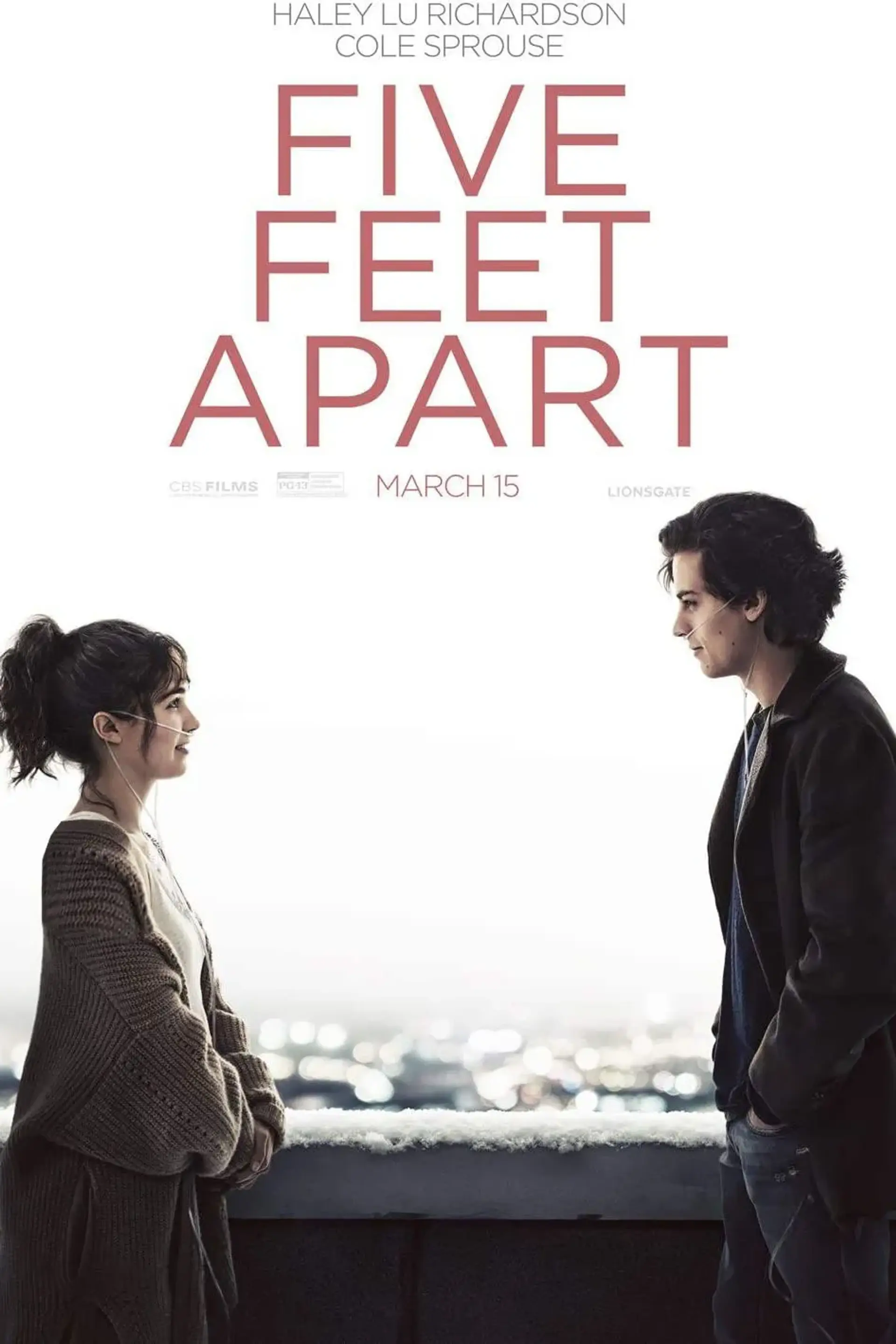 دانلود فیلم یک و نیم متر فاصله (Five Feet Apart 2019)