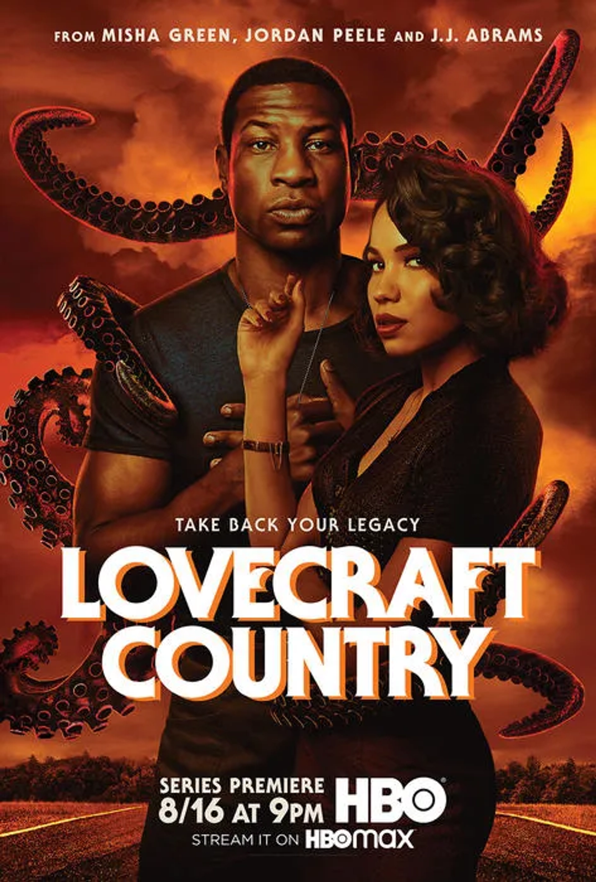 Jurnee Smollett and Jonathan Majors in Lovecraft Country (2020)