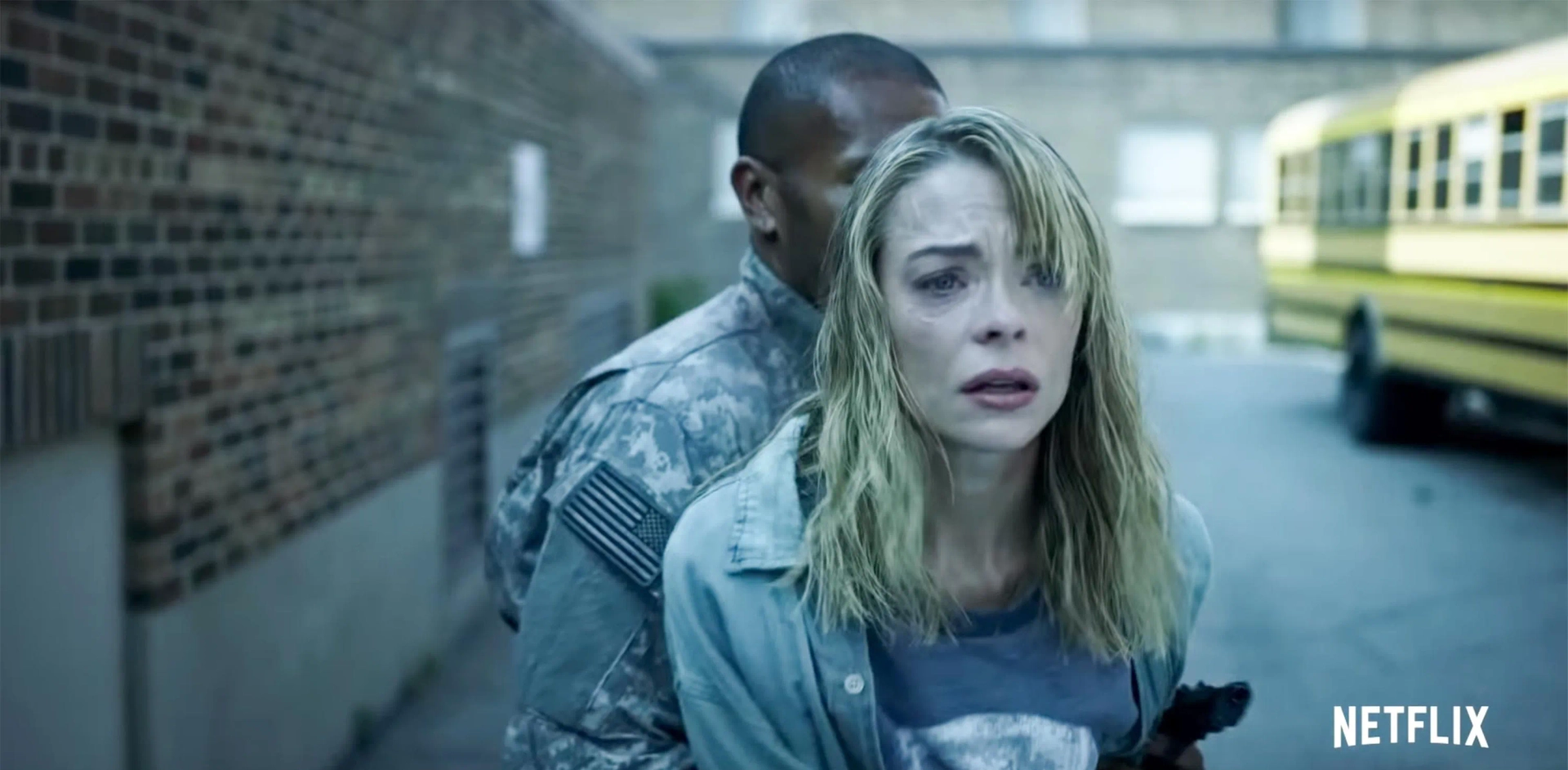 Jaime King and Justin Chu Cary in Black Summer (2019)