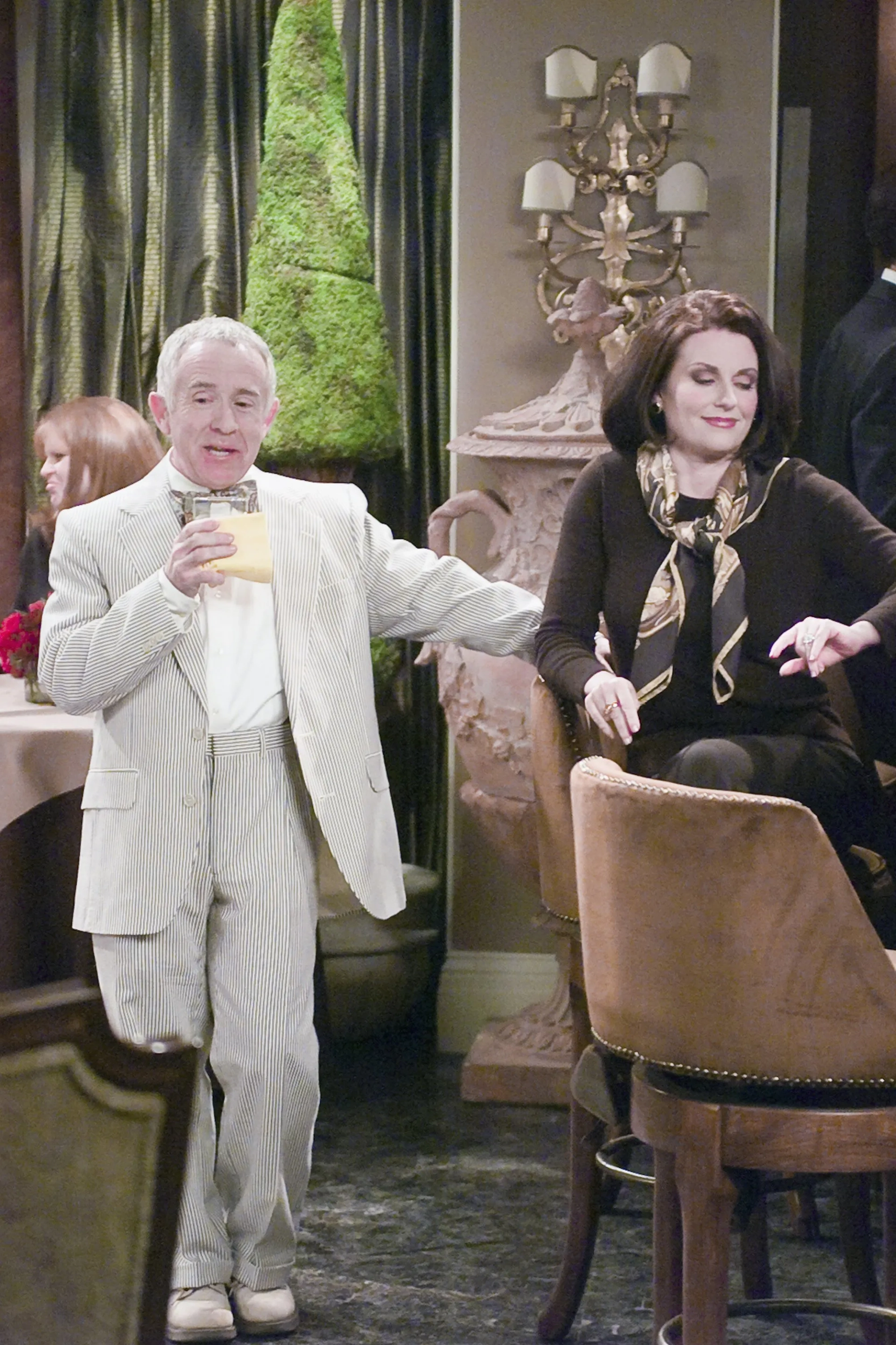 Megan Mullally and Leslie Jordan at an event for Will & Grace (1998)