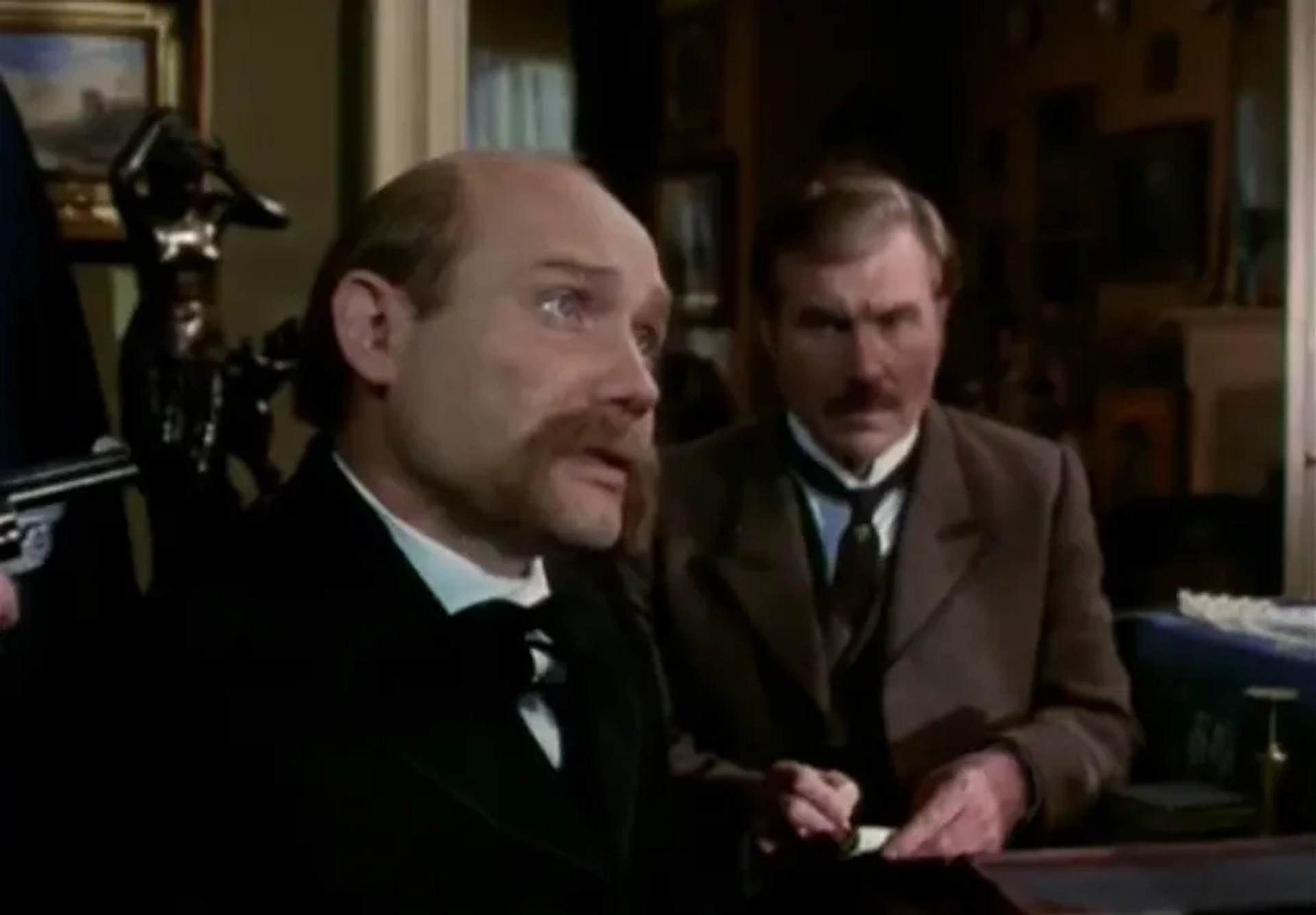 David Burke and Eugene Lipinski in The Adventures of Sherlock Holmes (1984)