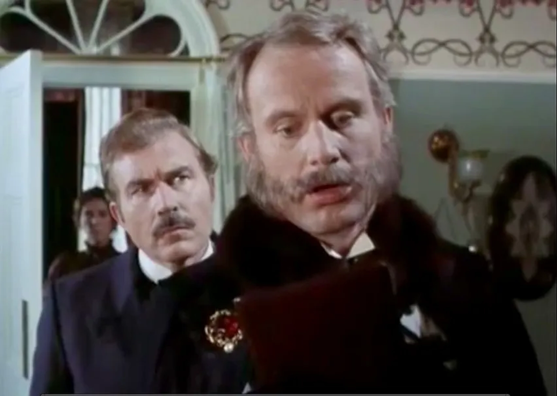 David Burke and Wolf Kahler in The Adventures of Sherlock Holmes (1984)