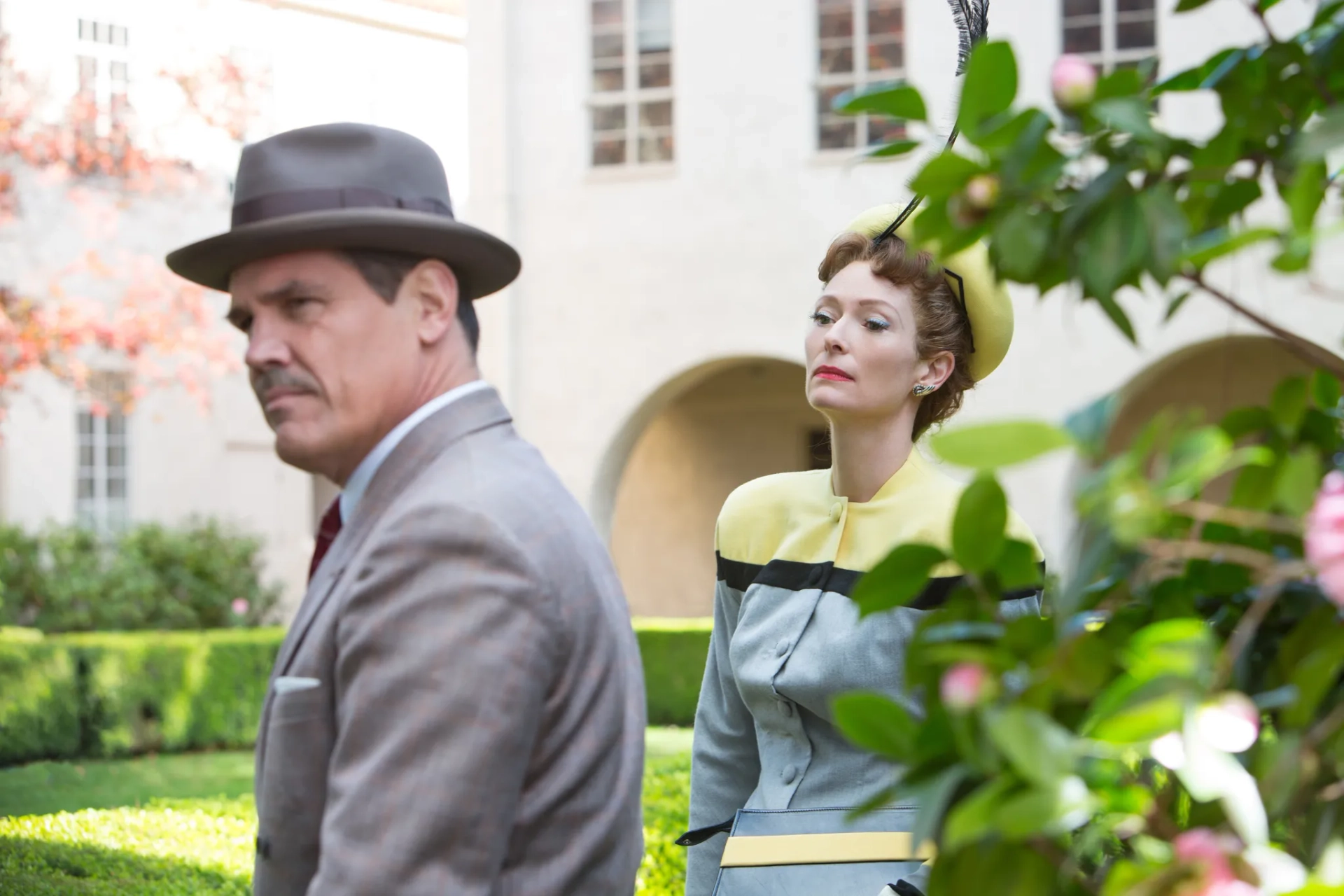 Josh Brolin and Tilda Swinton in Hail, Caesar! (2016)