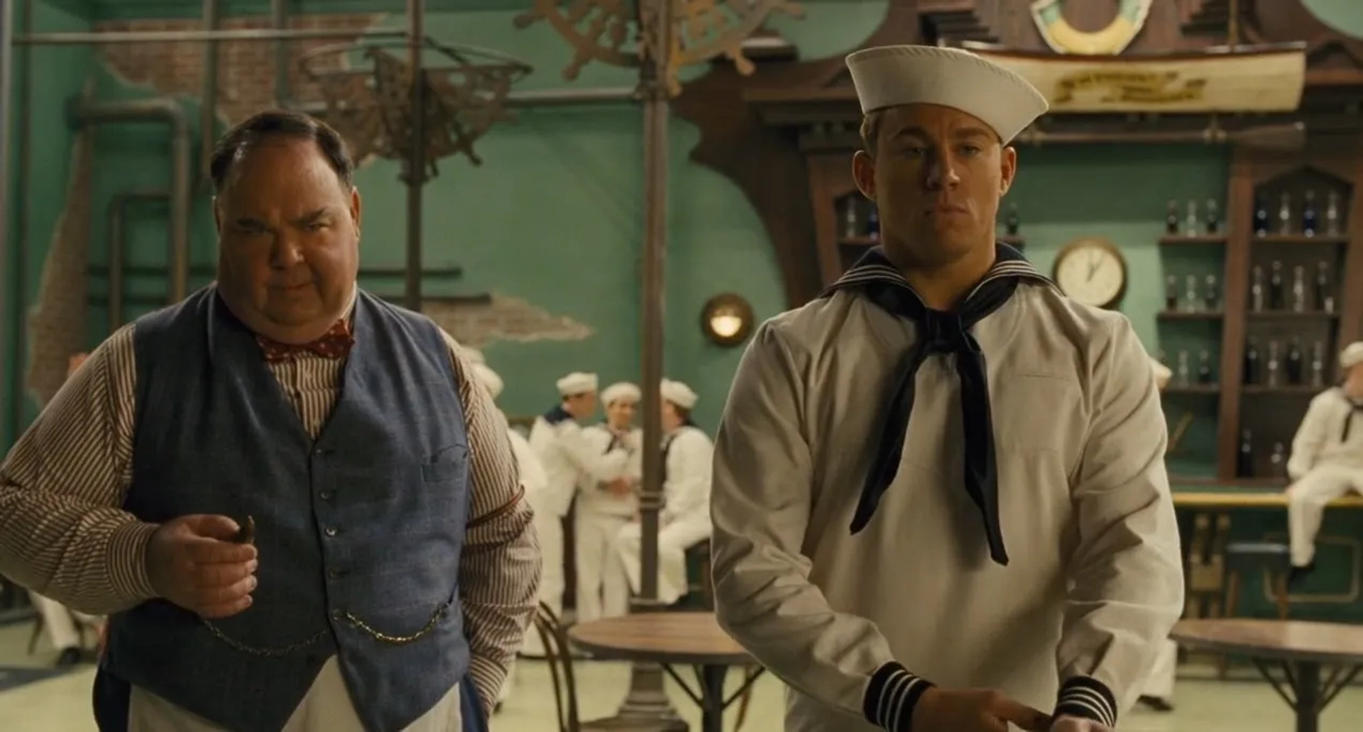 E.E. Bell and Channing Tatum in Hail, Caesar! (2016)