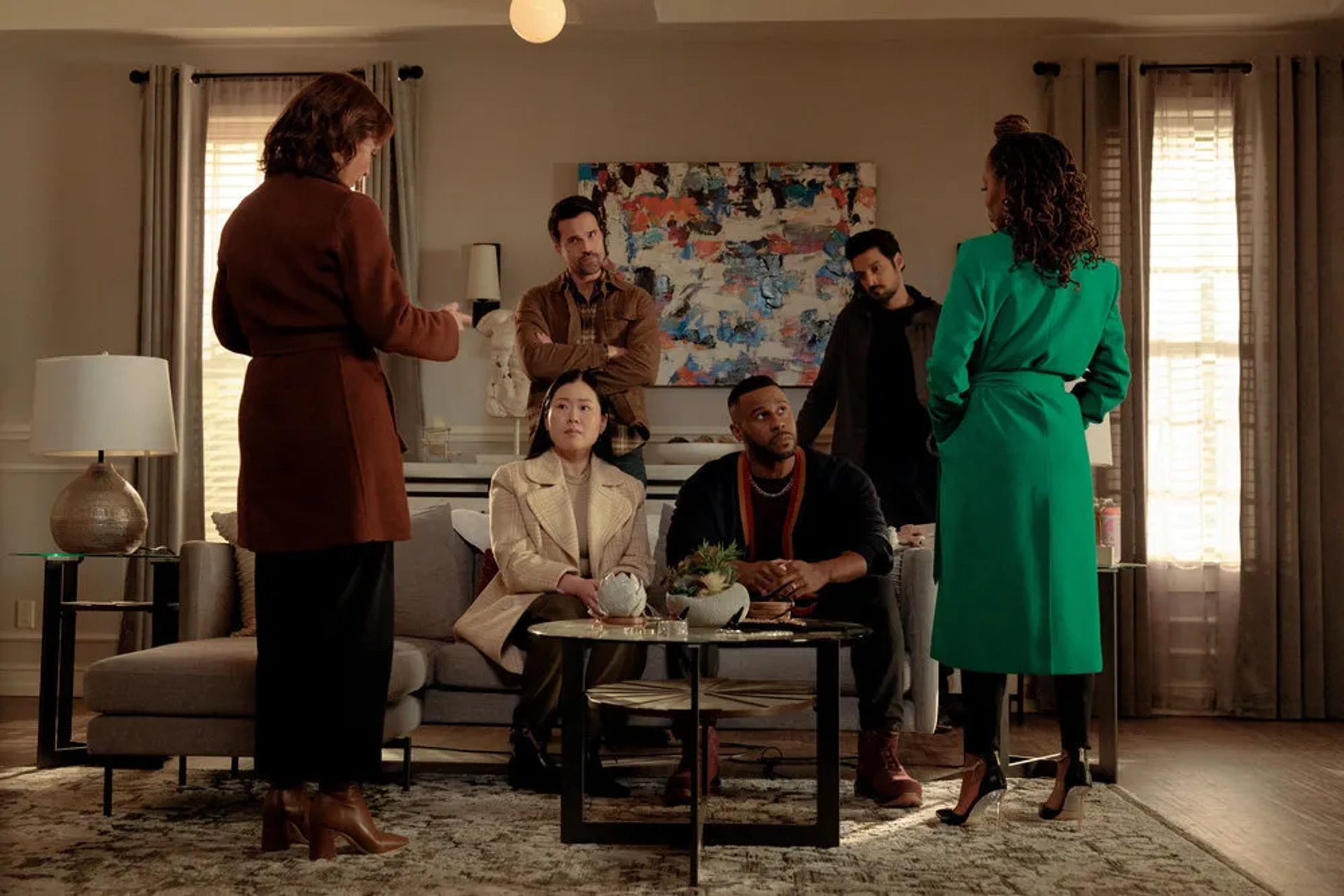 Kelli Williams, Shanola Hampton, Eltony Williams, Karan Oberoi, Brett Dalton, and Eden Lee in Found: Missing While Scamming (2023)