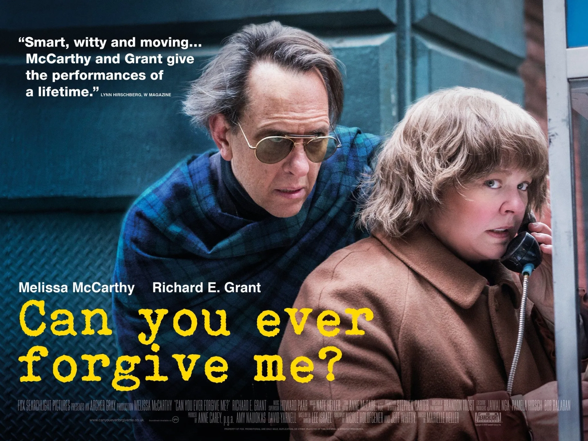 Richard E. Grant and Melissa McCarthy in Can You Ever Forgive Me? (2018)