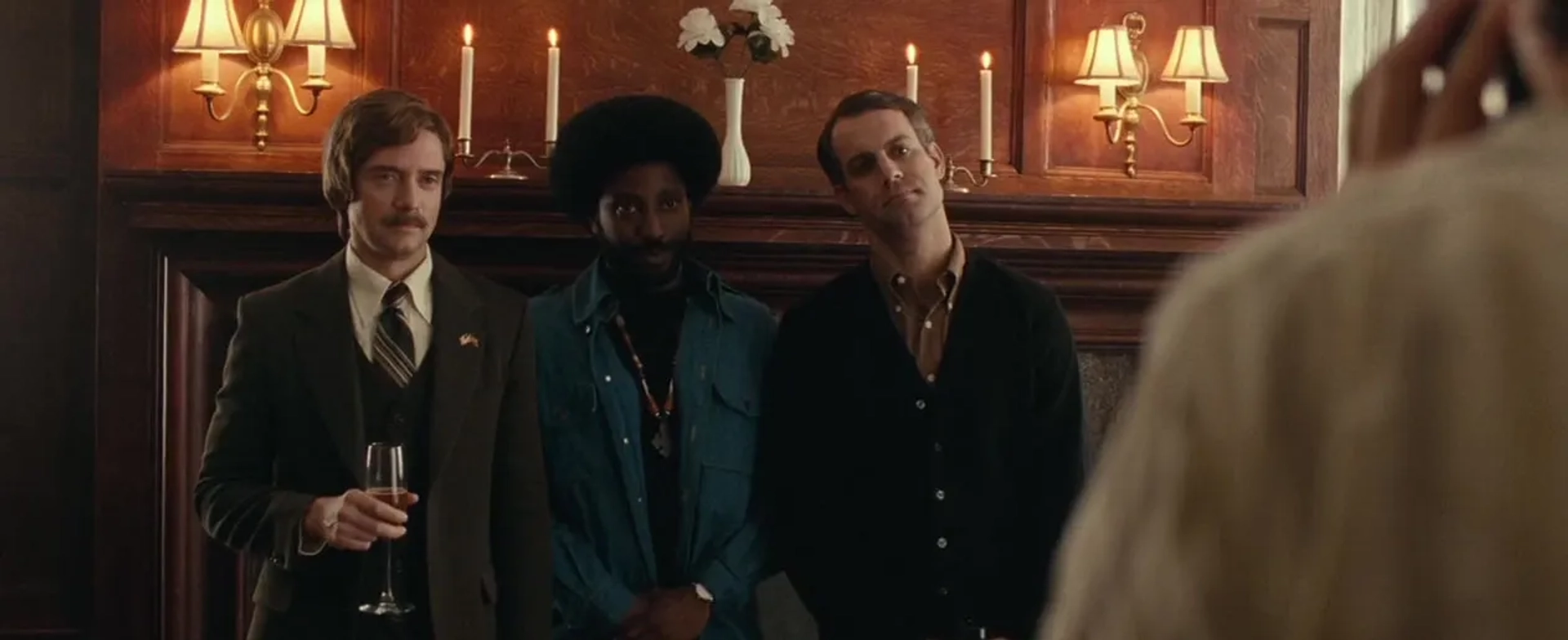 Topher Grace and John David Washington in BlacKkKlansman (2018)