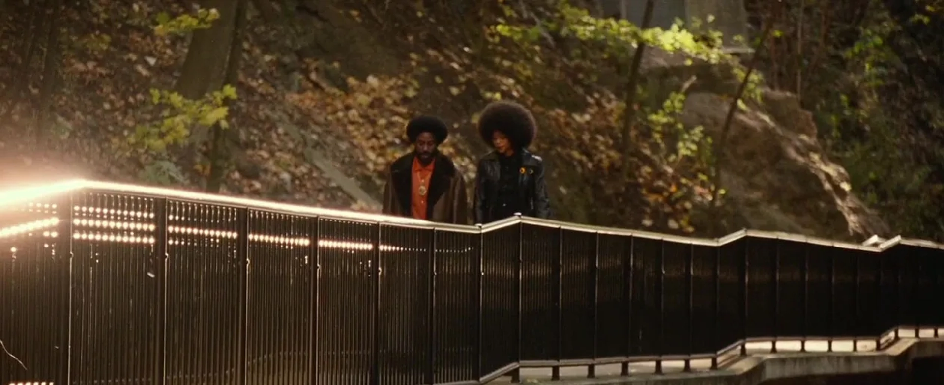 John David Washington and Laura Harrier in BlacKkKlansman (2018)