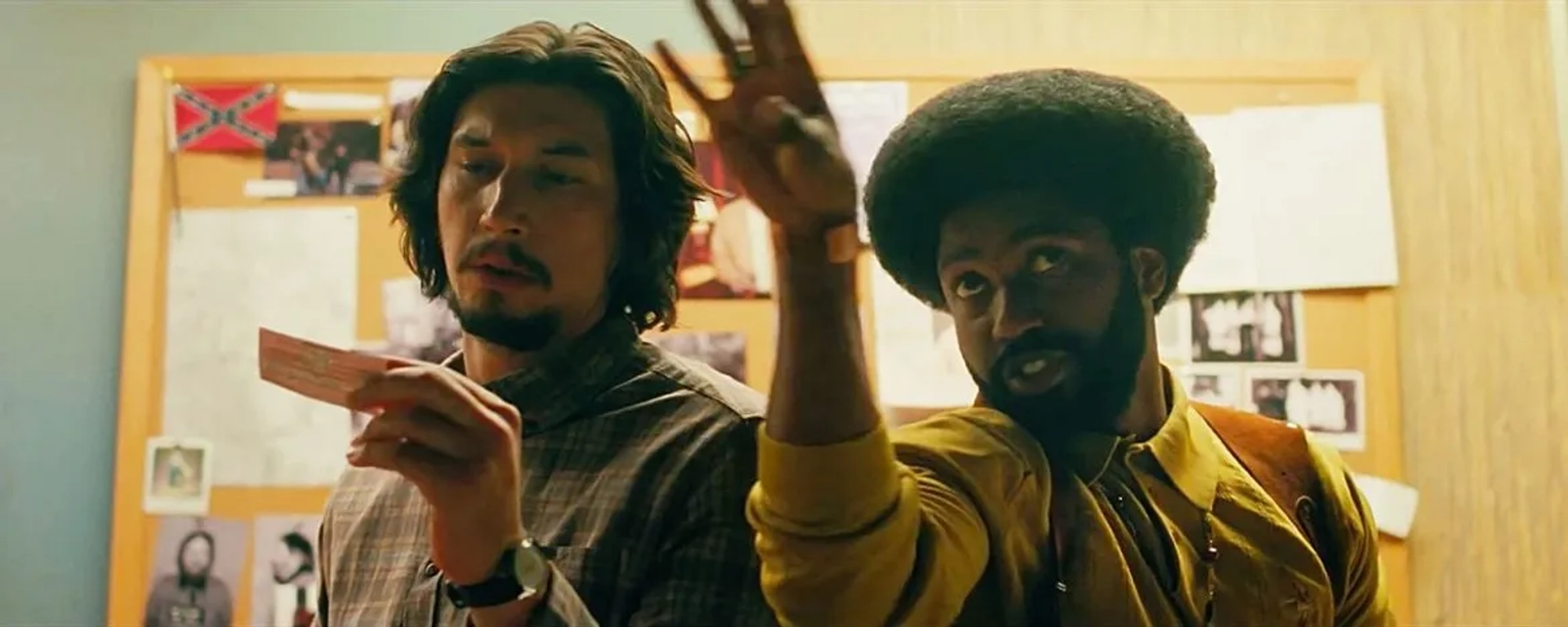 John David Washington and Adam Driver in BlacKkKlansman (2018)